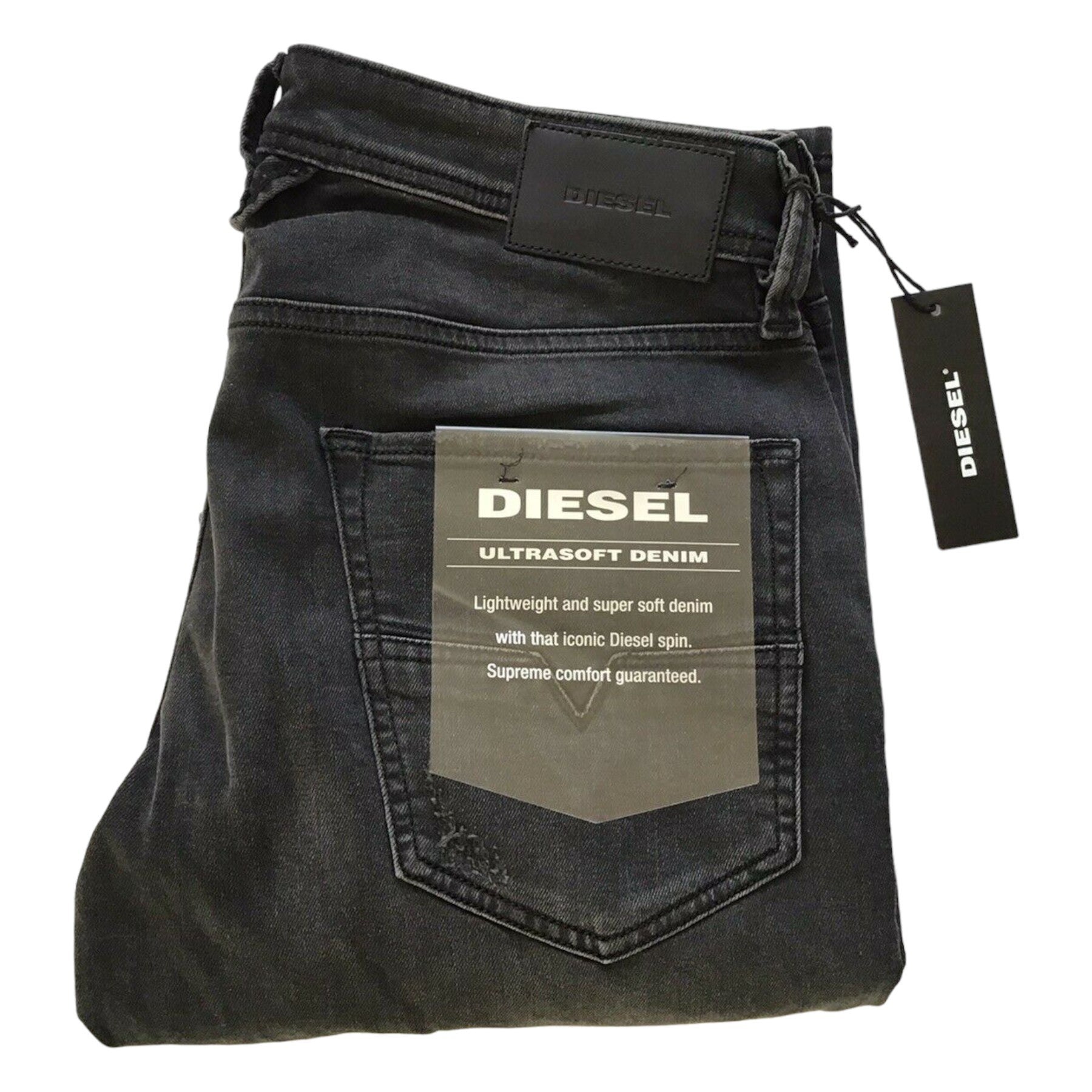 DIESEL LARKEE BEEX 0688W Mens Denim Jeans Regular Fit Tapered Legs Casual Pants