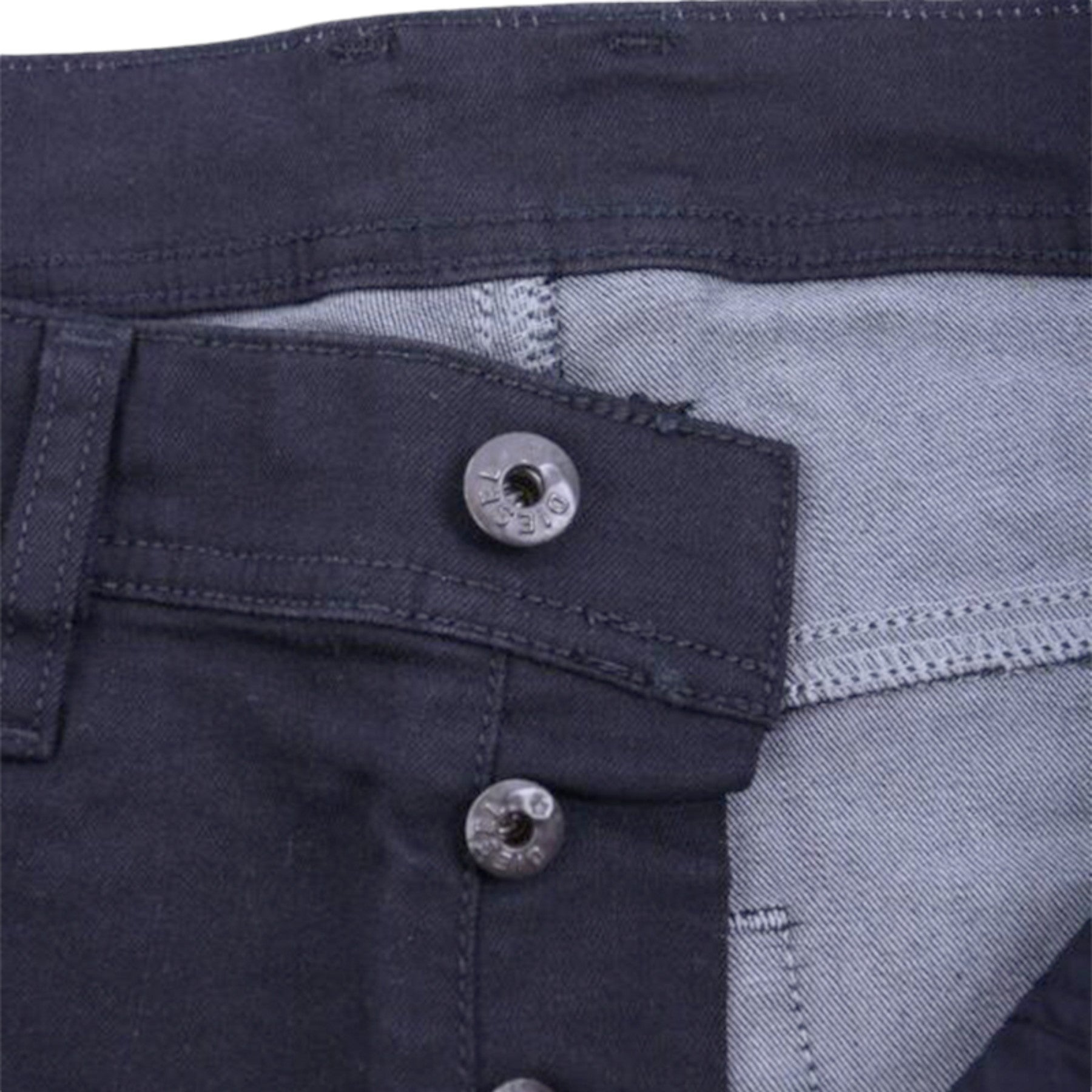 DIESEL TEPPHAR 0R84A Mens Denim Jeans Slim Fit Stretch Casual Black Pants Italy