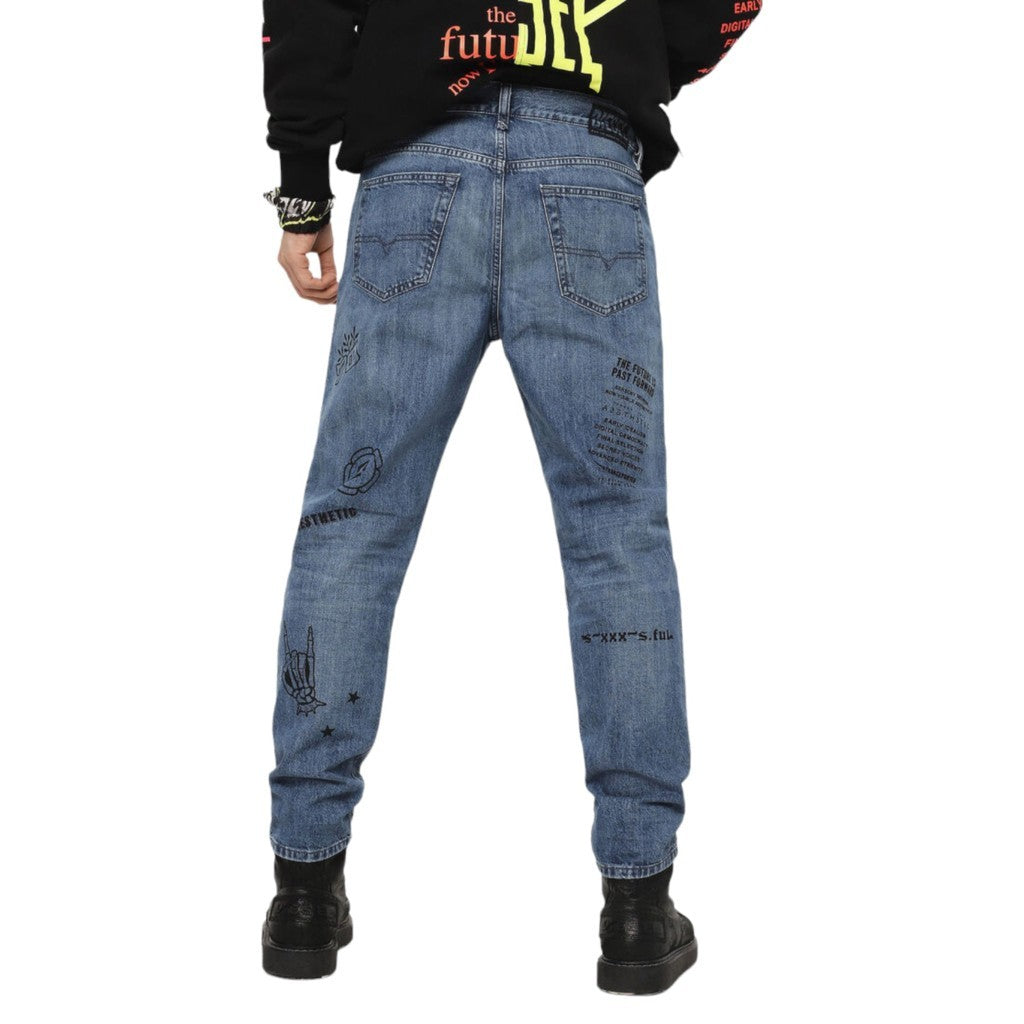DIESEL MHARKY 0094D Mens Denim Jeans Casual Slim Skinny Low Crotch Trousers