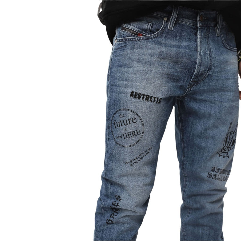 DIESEL MHARKY 0094D Mens Denim Jeans Casual Slim Skinny Low Crotch Trousers