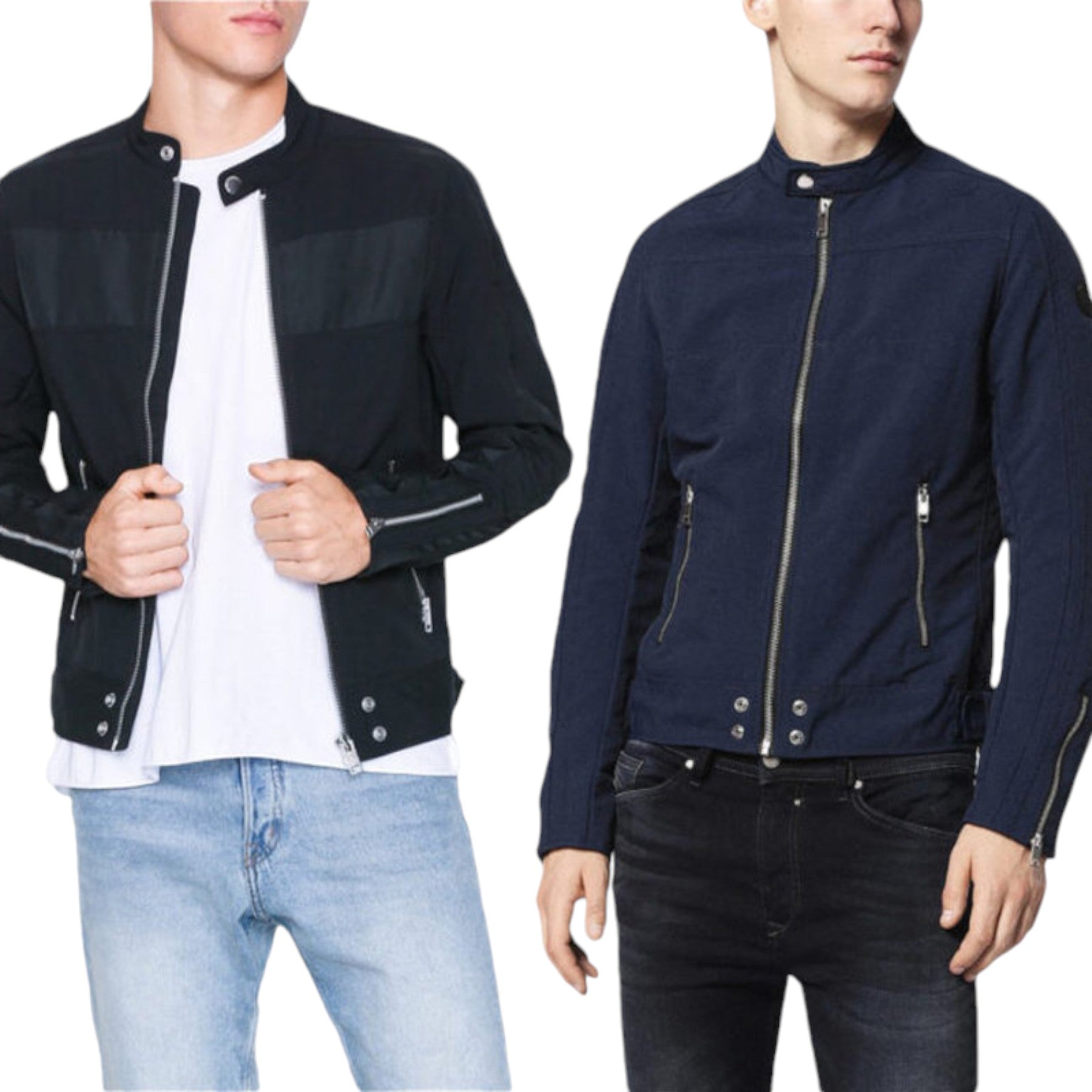 DIESEL J STREET Mens Biker Jackets Slim Fit Summer Outwear Bomber Casual Coat