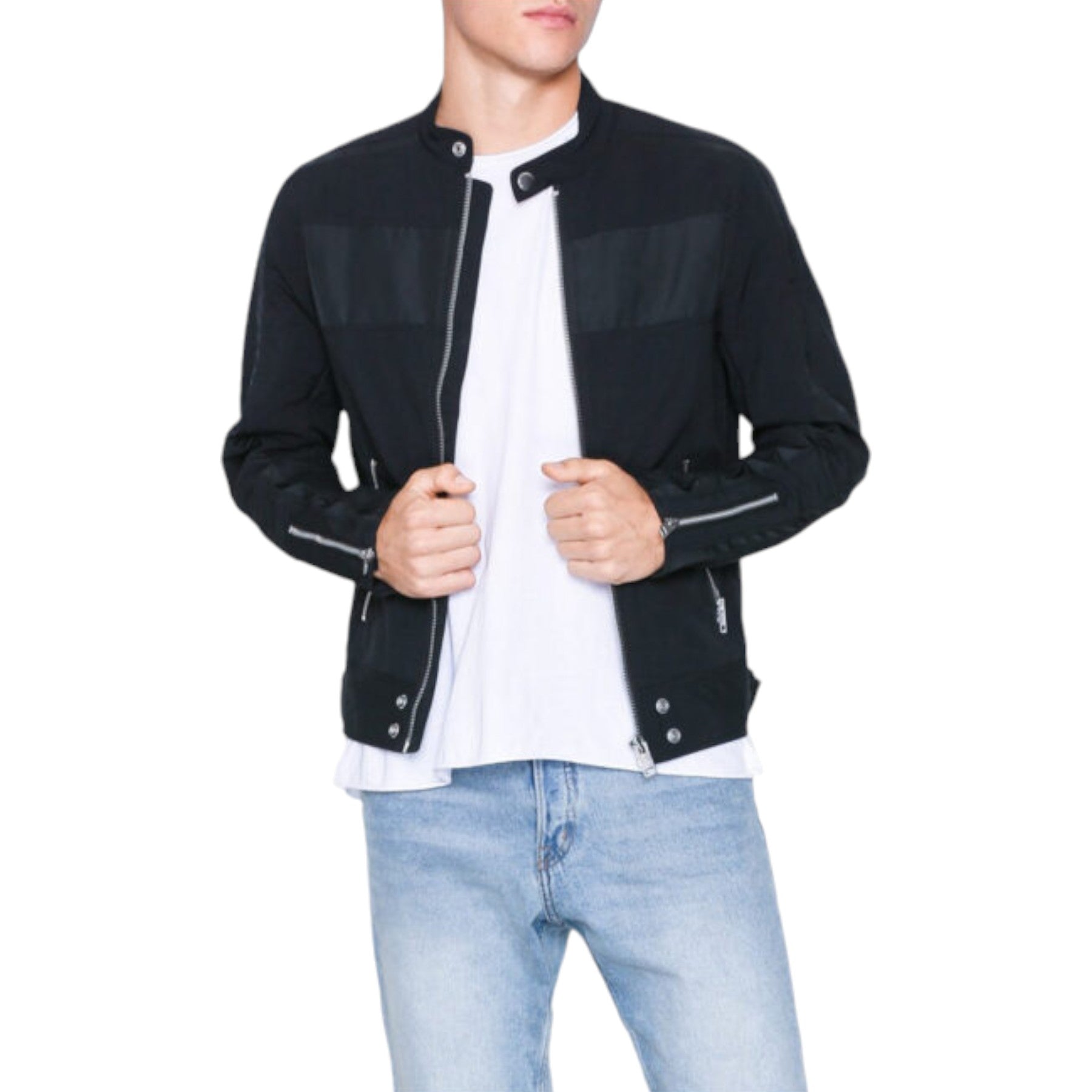 DIESEL J STREET Mens Biker Jackets Slim Fit Summer Outwear Bomber Casual Coat