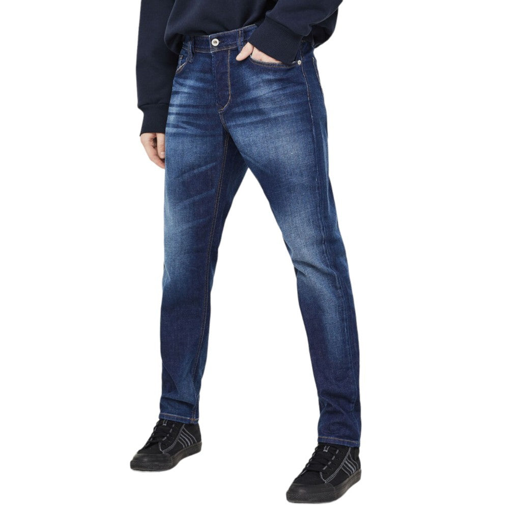 DIESEL LARKEE 084GR Mens Denim Jeans Casual Stretch Regular Tapered Trousers