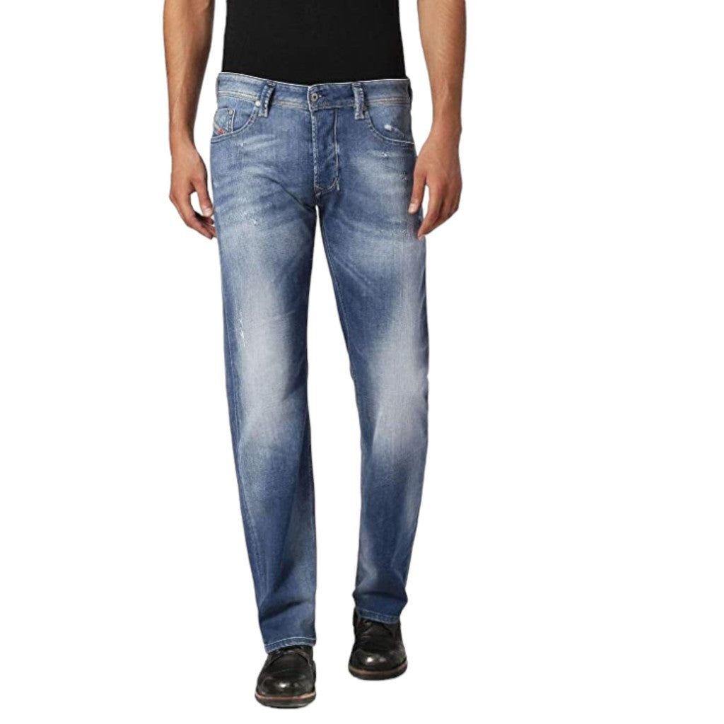 DIESEL LARKEE 084QG Mens Denim Jeans Casual Stretch Regular Straight Trousers