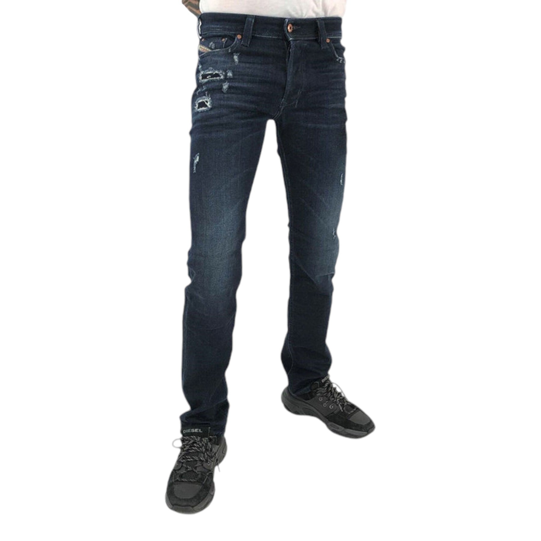 DIESEL SAFADO RF48N Mens Denim Jean Casual Stretch Regular Slim Straight Trouser