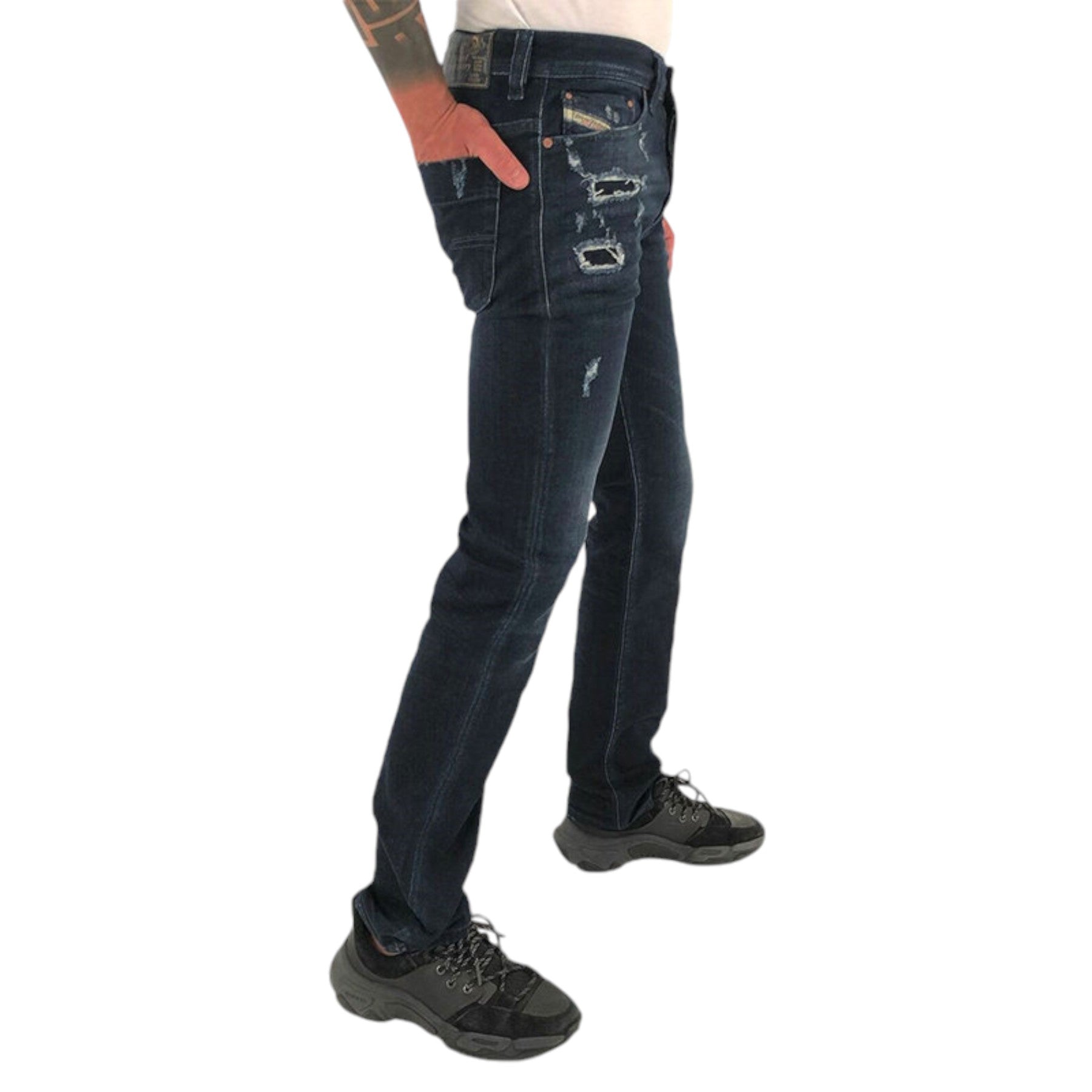 DIESEL SAFADO RF48N Mens Denim Jean Casual Stretch Regular Slim Straight Trouser