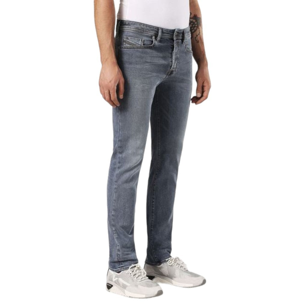 DIESEL BUSTER 084SJ Mens Denim Jeans Casual Stretch Regular Slim Tapered Trouser
