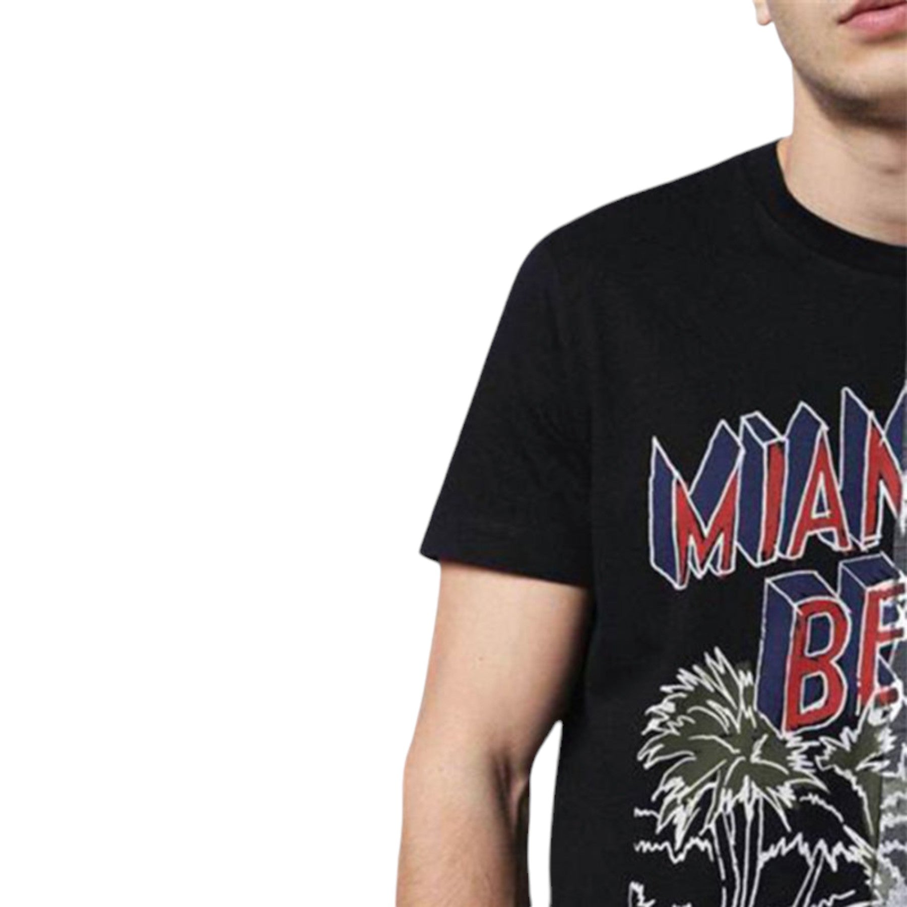 DIESEL T JOE NG Mens T shirts Crew Neck Graphic Print Casual Cotton Summer Tee