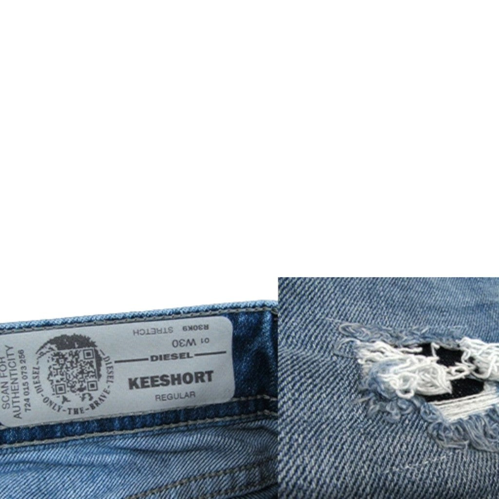 DIESEL KEESHORT R30K9 Mens Denim Jeans Short Regular Fit Summer Casual Shorts