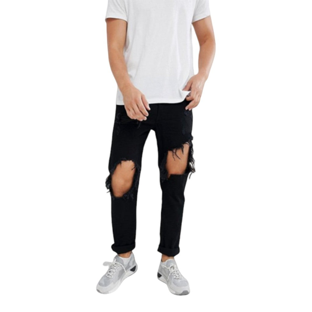 DIESEL MHARKY 084WR Mens Denim Ripped Jeans Slim Skinny Fit Trouser Casual Pants