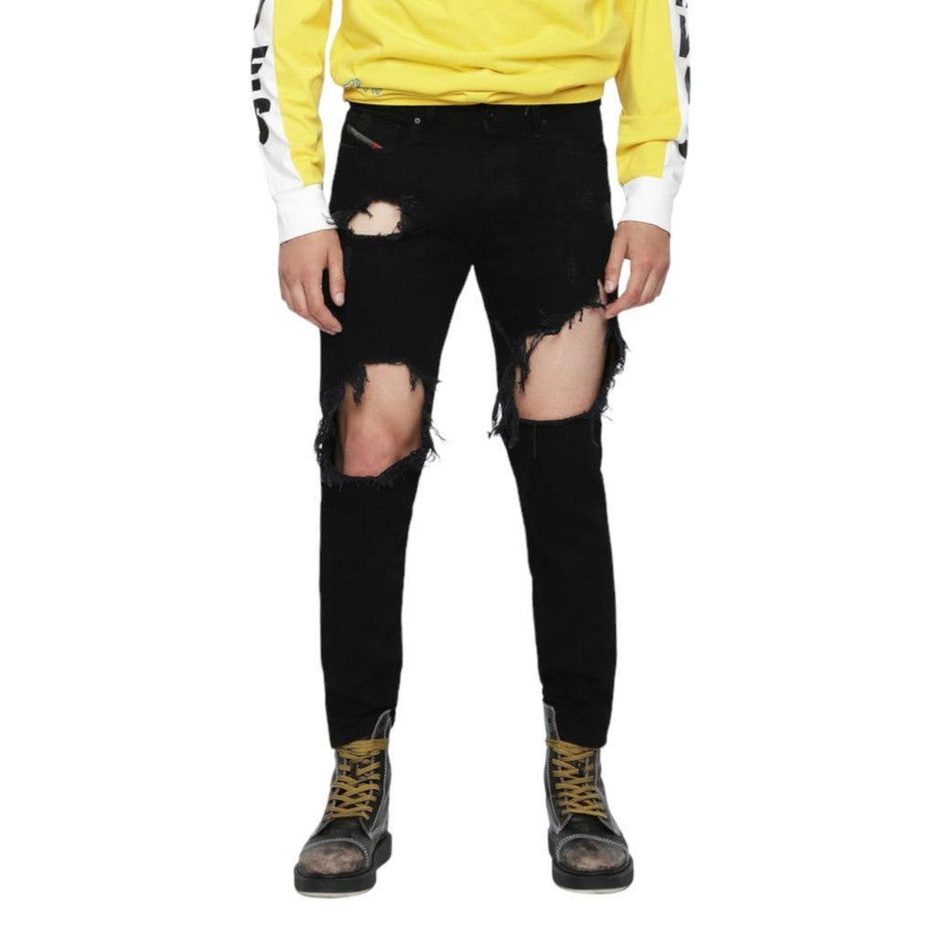 DIESEL MHARKY 084WR Mens Denim Ripped Jeans Slim Skinny Fit Trouser Casual Pants