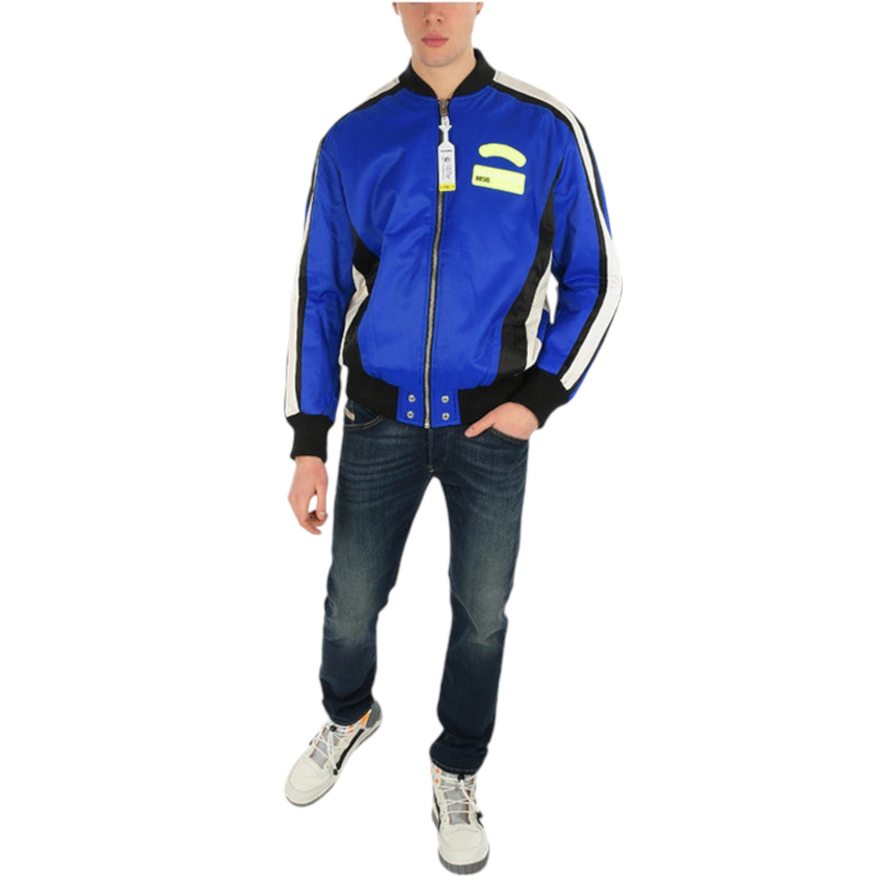 DIESEL J RYUU 0AAUI Mens Jackets Biker Bomber Coats Casual Racer Jumper