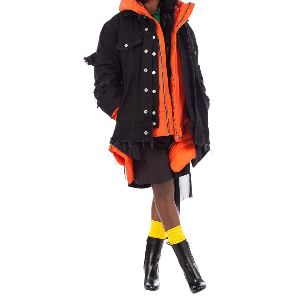 DIESEL L SPEZ A Womens Biker Jackets Stylish Leather Coats Cotton Casual Racer