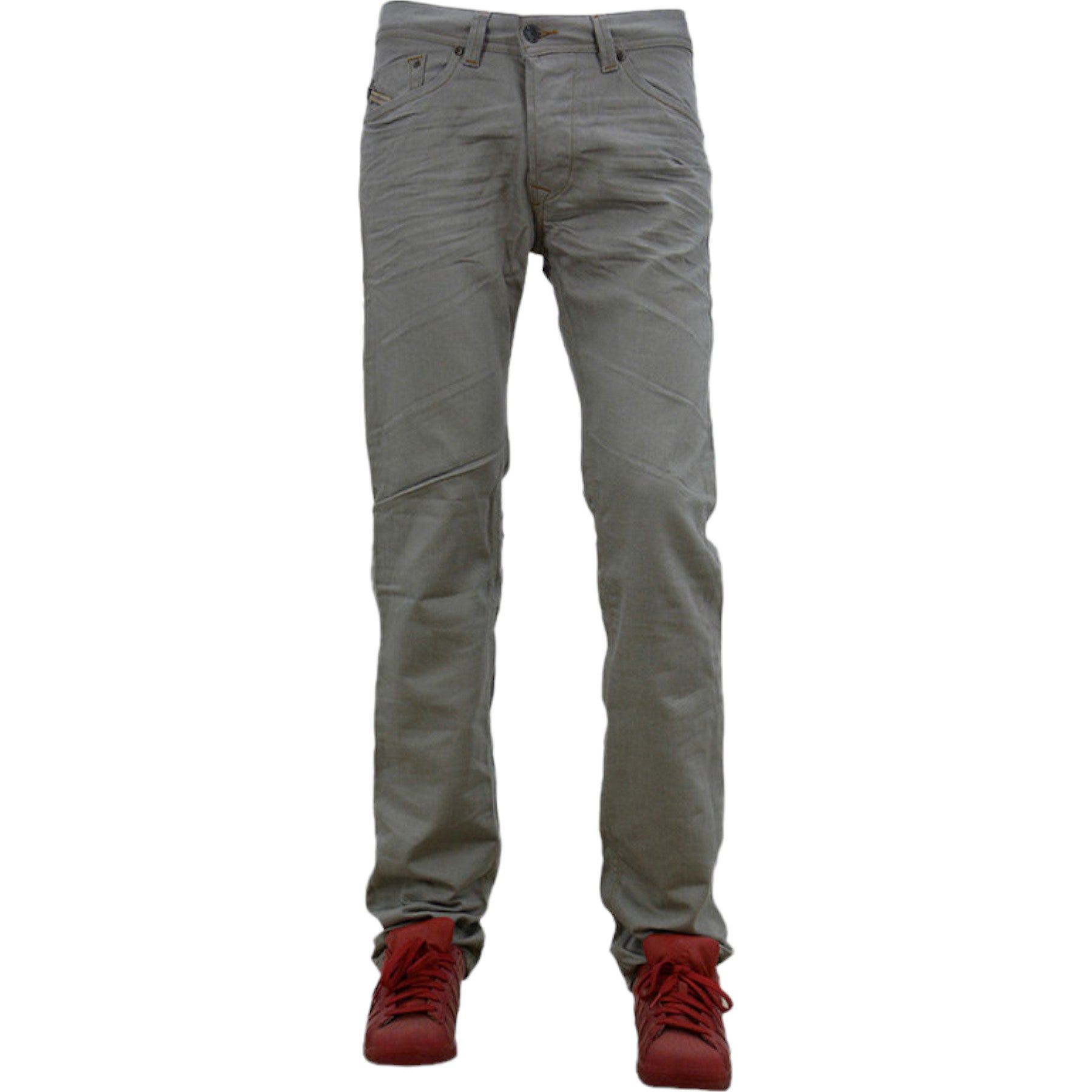 DIESEL DARRON 008QU Mens Jeans Cotton Slim Fit Tapered Leg Casual Denim Pants