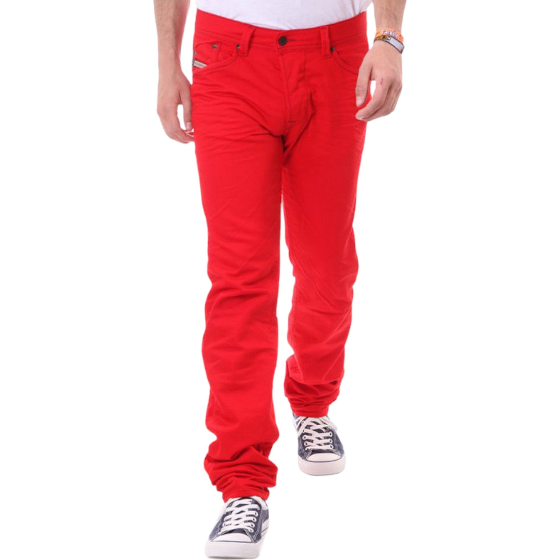 DIESEL DARRON 008QU Mens Jeans Cotton Slim Fit Tapered Leg Casual Denim Pants