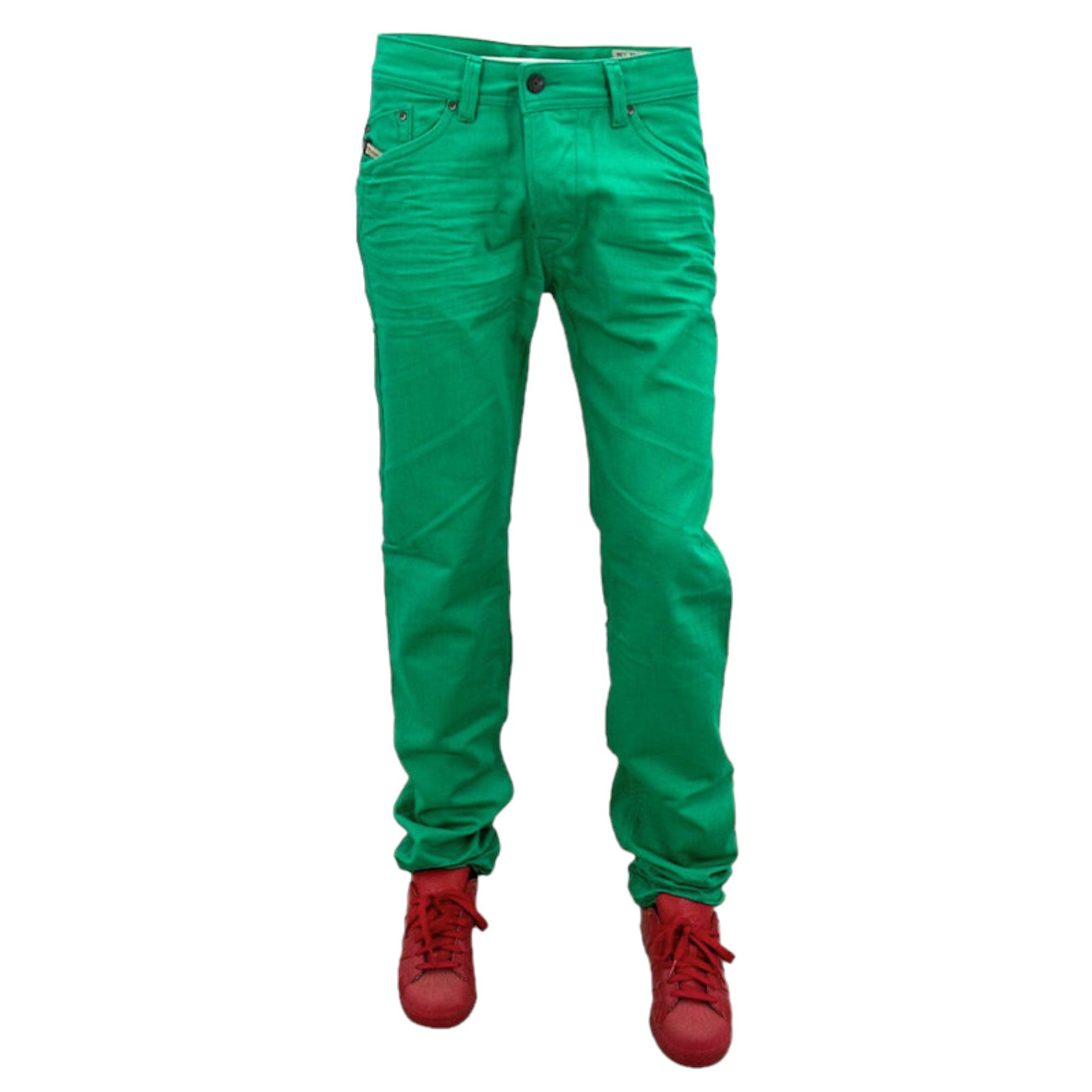 DIESEL DARRON 008QU Mens Jeans Cotton Slim Fit Tapered Leg Casual Denim Pants