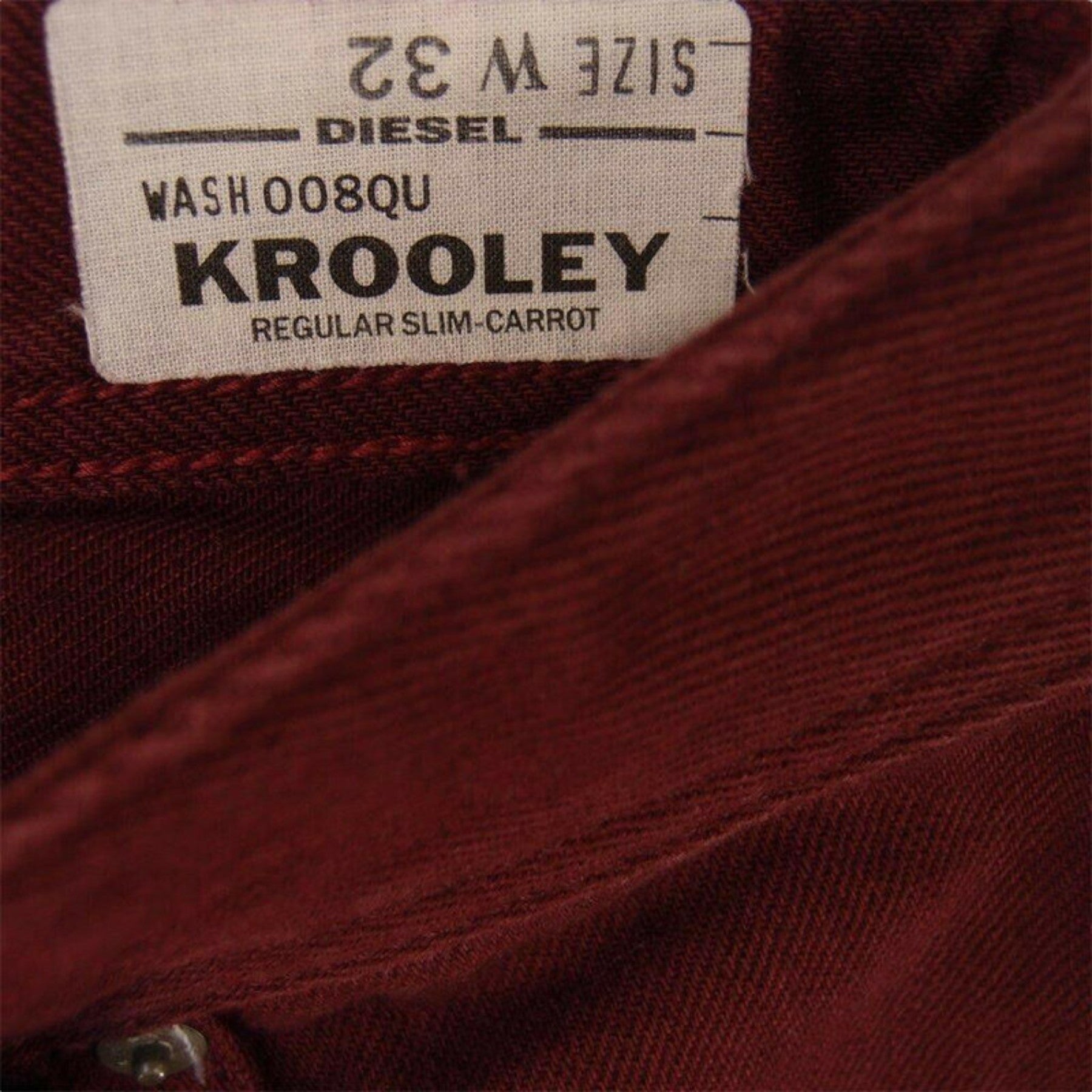 DIESEL KROOLEY Mens Jeans Denim Cotton Slim Carrot Fit Casual Pants Trouser