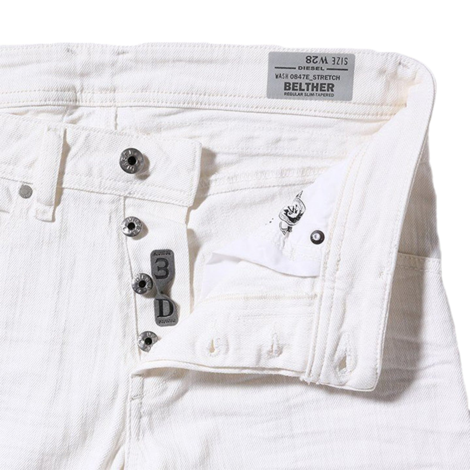 DIESEL BELTHER Mens Jeans Denim Cotton Slim Tapered Fit Casual Pants Trouser