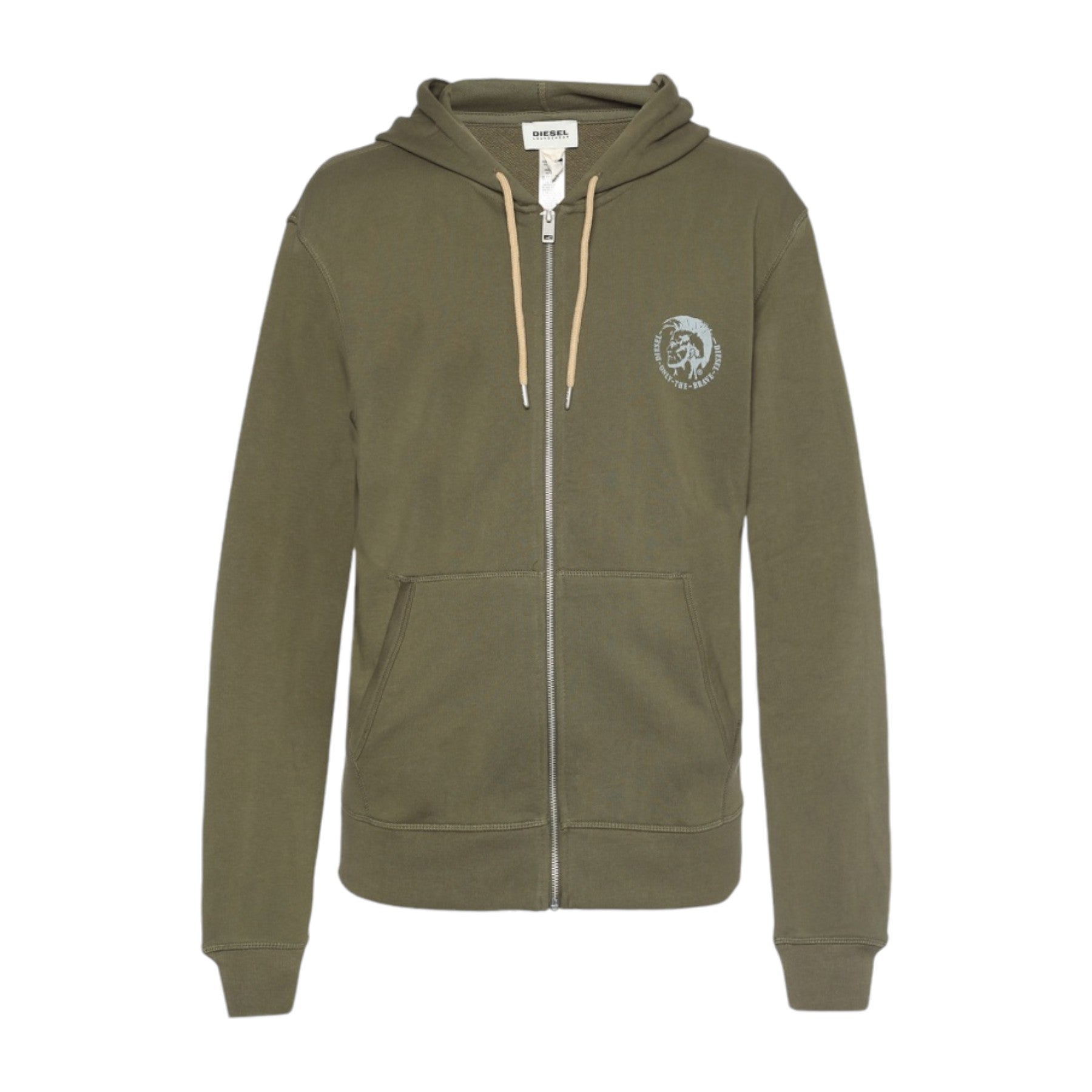 DIESEL BRANDON Mens Hoodie Mohawk Lounge wear Full Zip Casual Sweatshirts Hood