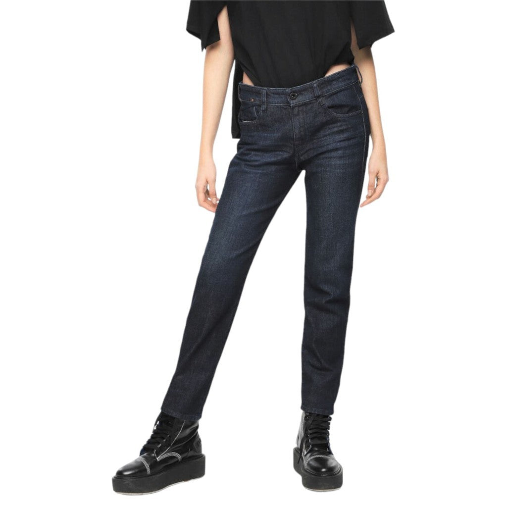 DIESEL D RIFTY 080AK Womens Jeans Denim Stretch Slim Low Waist Fit Trousers