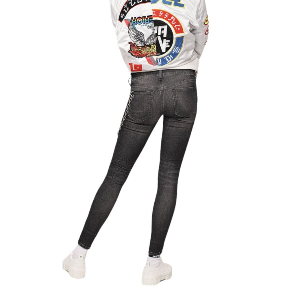 DIESEL SLANDY LOW 088AS Womens Jeans Super Slim Skinny Regular Waist Fit Trouser