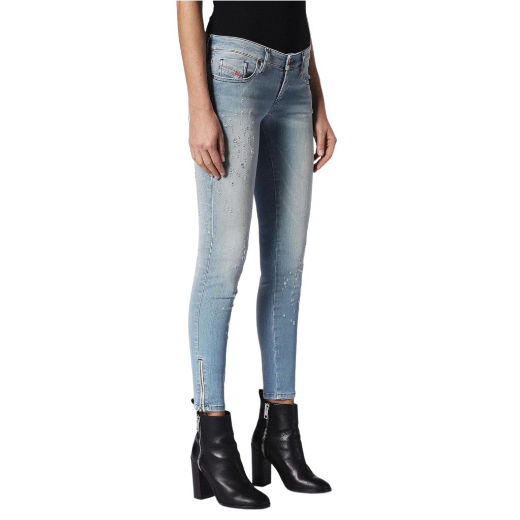 DIESEL SKINZEE LOW ZIP 084PX Womens Jeans Super Slim Skinny Low Waist Fit Pants