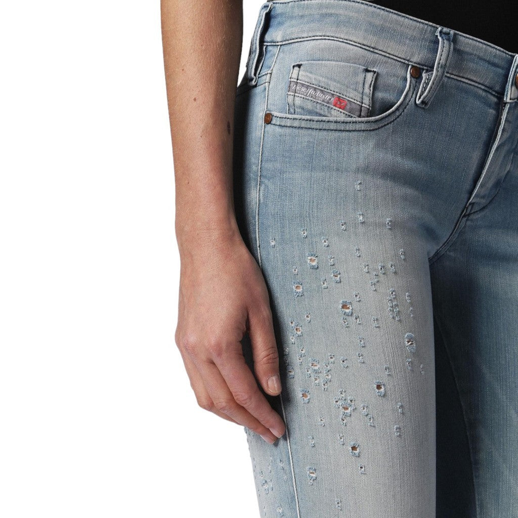 DIESEL SKINZEE LOW ZIP 084PX Womens Jeans Super Slim Skinny Low Waist Fit Pants