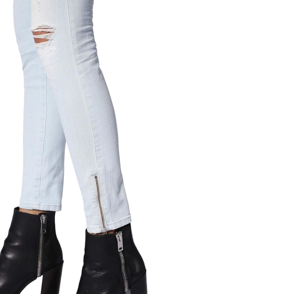 DIESEL SKINZEE ZIP 084QE Womens Jeans Super Slim Skinny Regular Waist Fit Pants