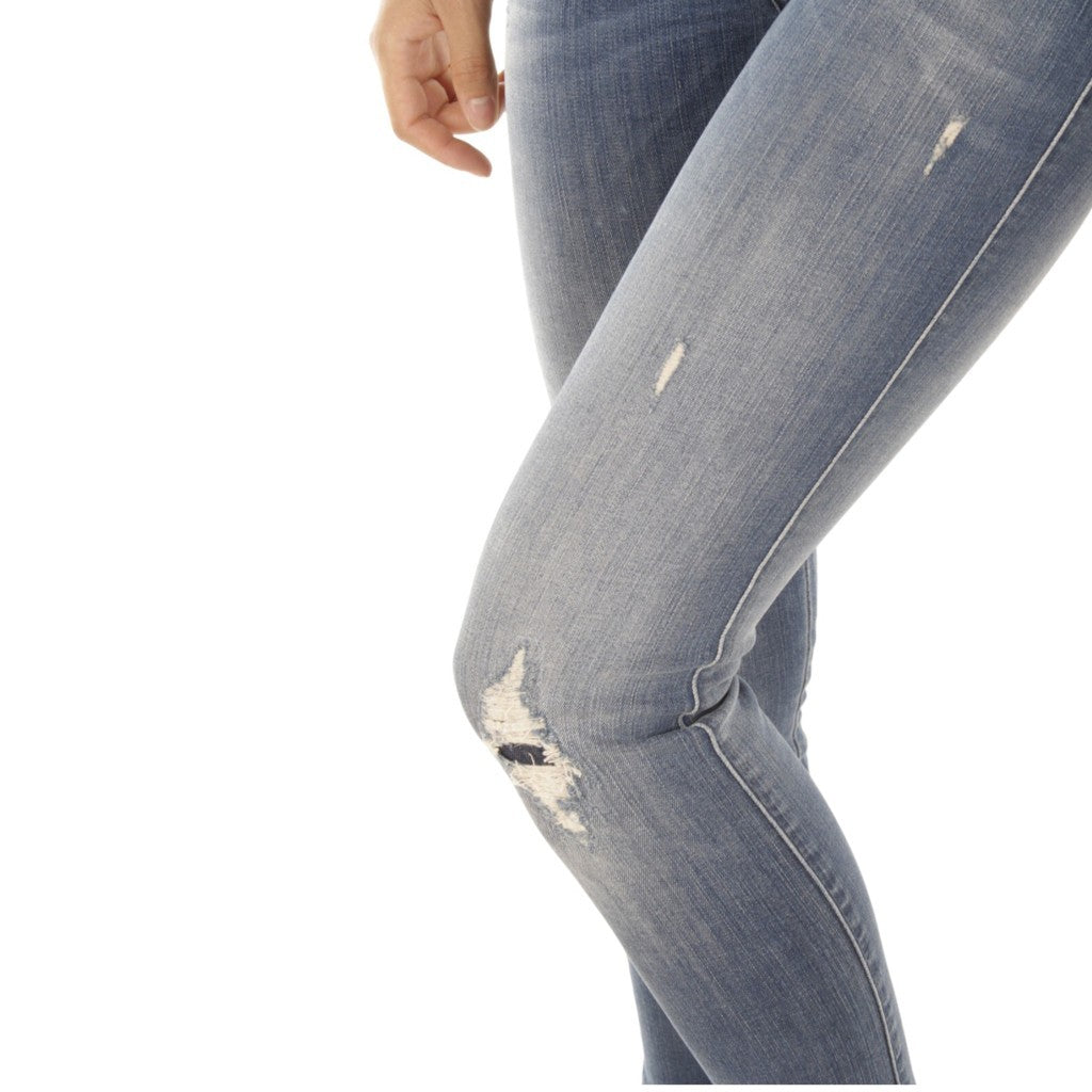 DIESEL SKINZEE R4MU8 Womens Jeans Super Slim Skinny Regular Waist Fit Pants