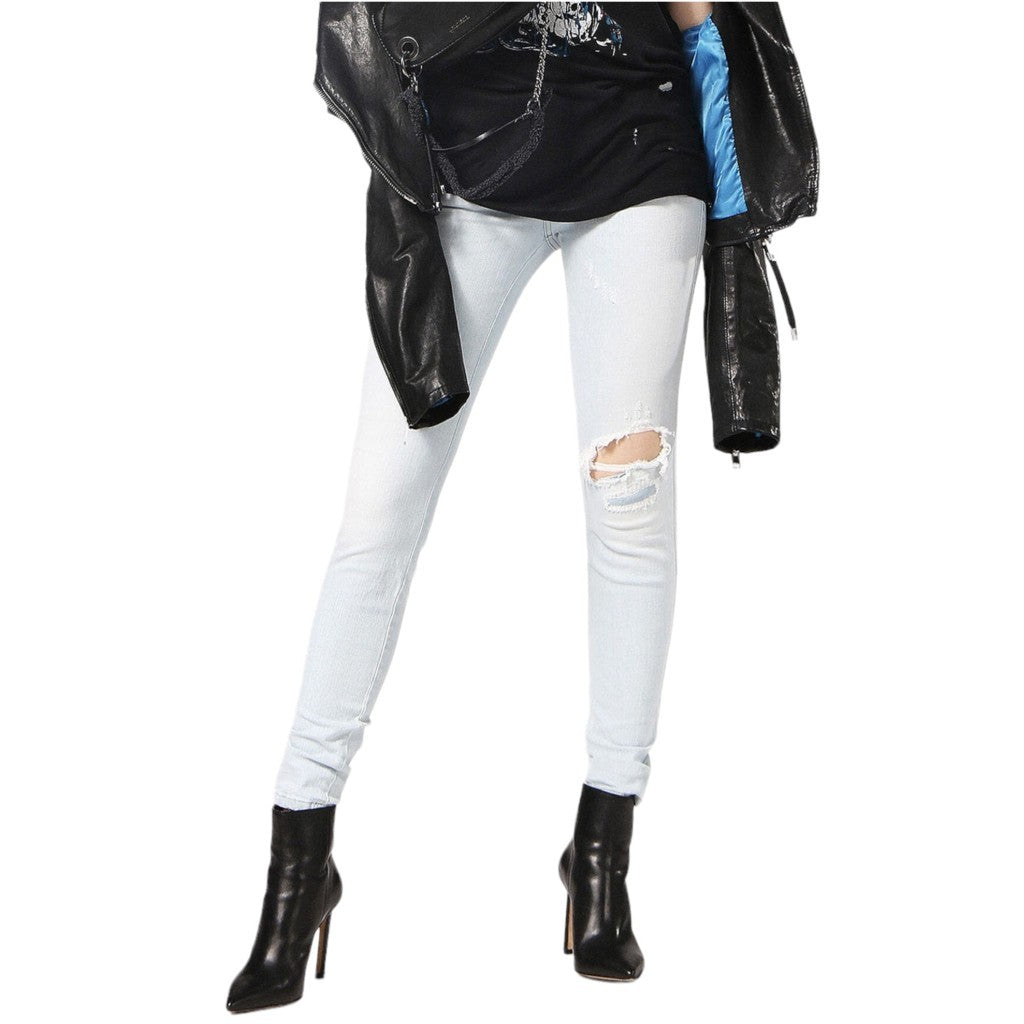 DIESEL GRACEY 0689L Womens Jeans Super Slim Skinny Low Waist Fit Pants