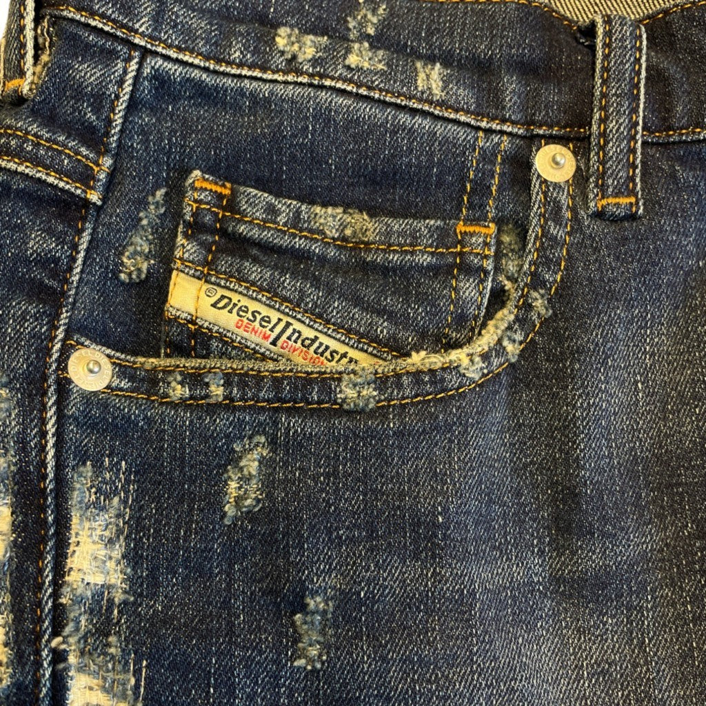 DIESEL BELTHY ANKLE 084YY Womens Jeans Regular Slim Straight Low Waist Fit Pants