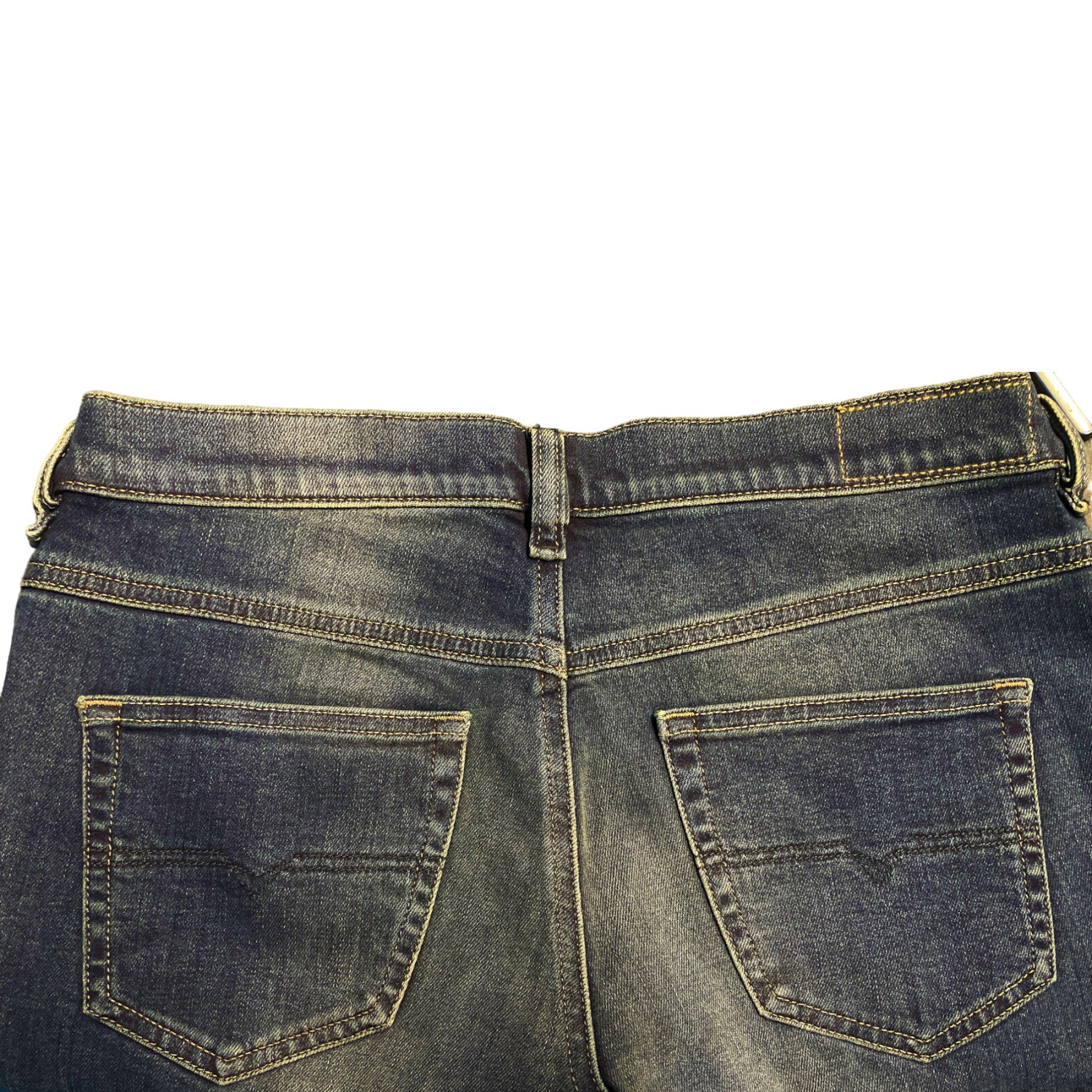 DIESEL BELTHY ANKLE 084BU Womens Jeans Regular Slim Casual Stretchy Denim Pants