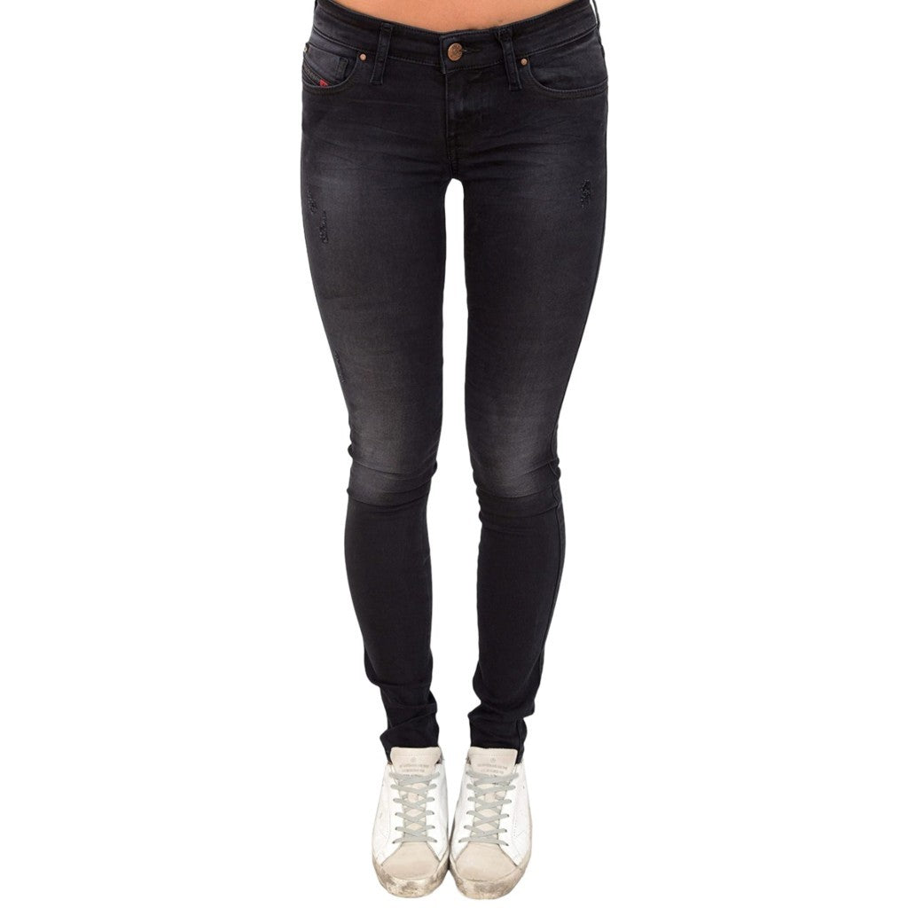 DIESEL SKINZEE LOW 0677G Womens Jeans Super Slim Skinny Low Waist Fit Pants