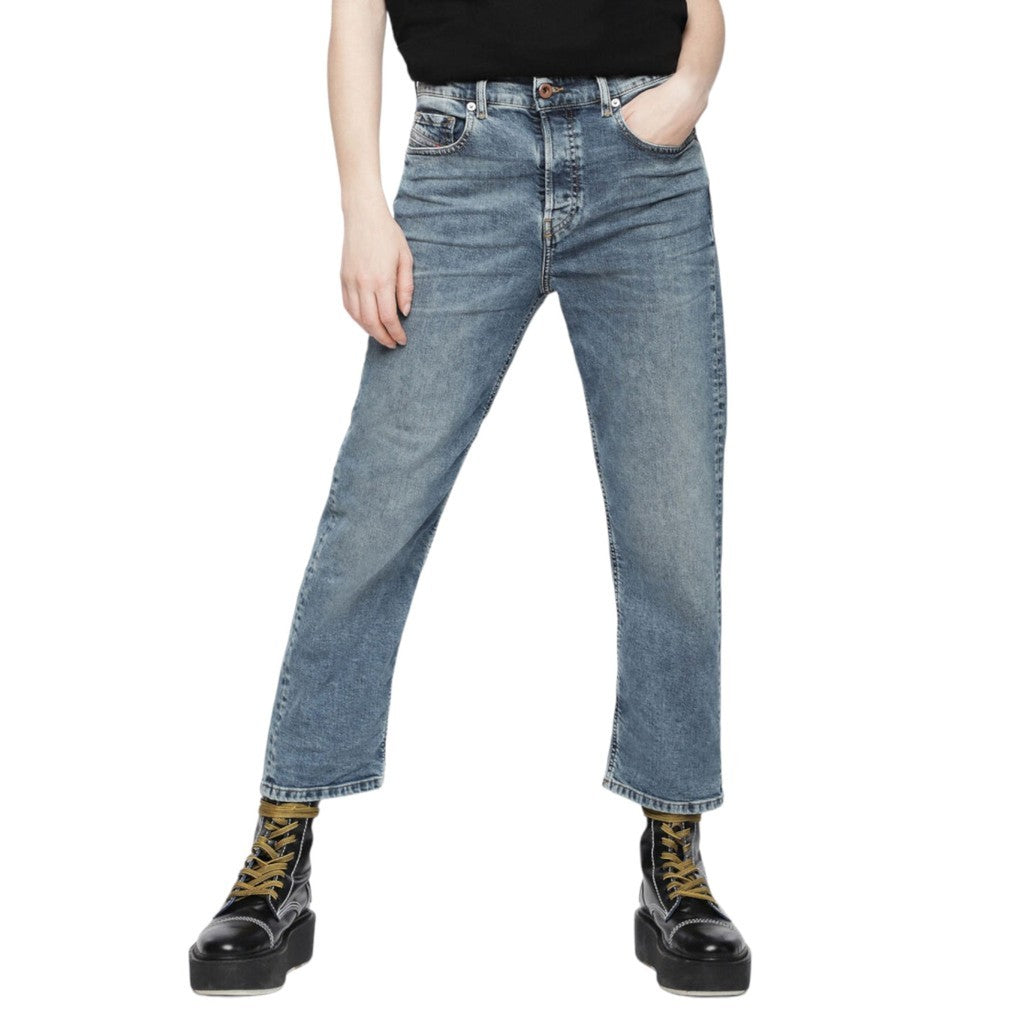 DIESEL ARYEL 084UX Womens Jeans Denim Regular Straight Regular Waist Fit Pants