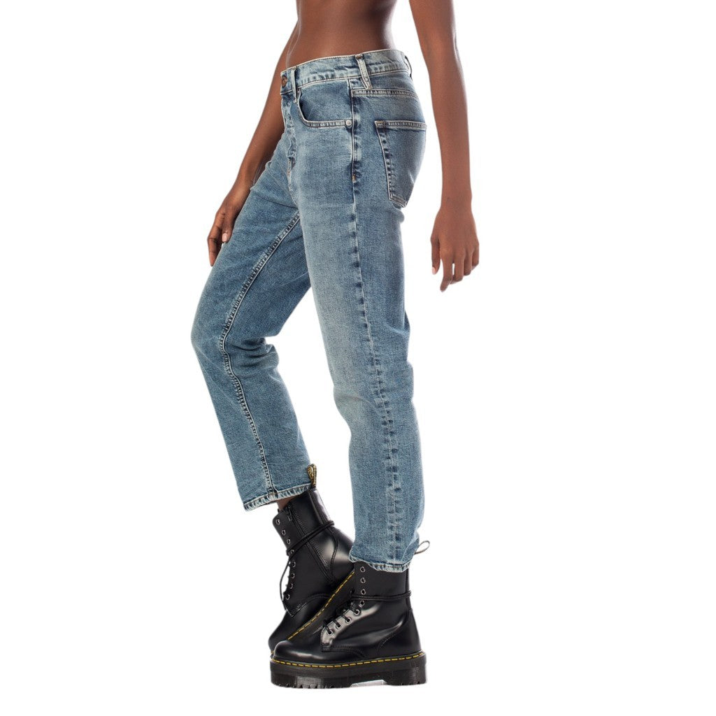 DIESEL ARYEL 084UX Womens Jeans Denim Regular Straight Regular Waist Fit Pants