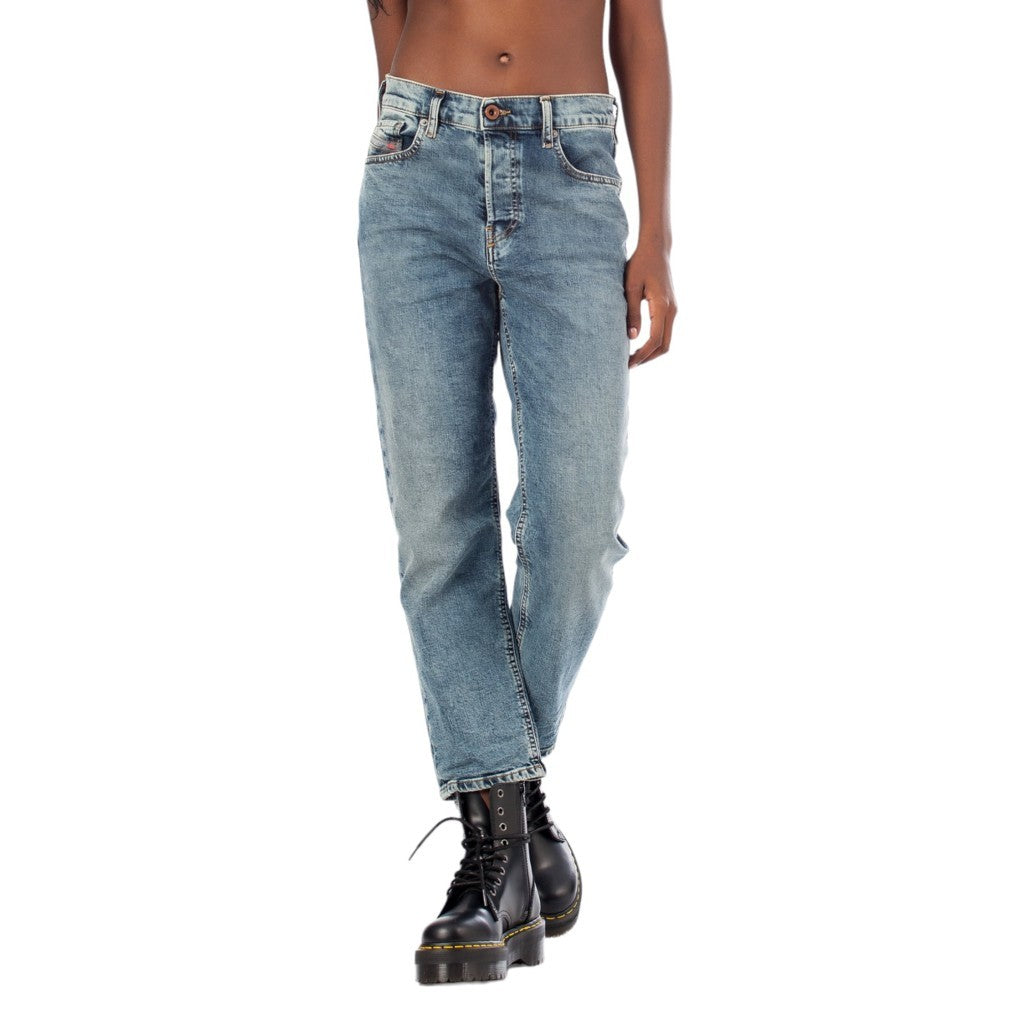 DIESEL ARYEL 084UX Womens Jeans Denim Regular Straight Regular Waist Fit Pants