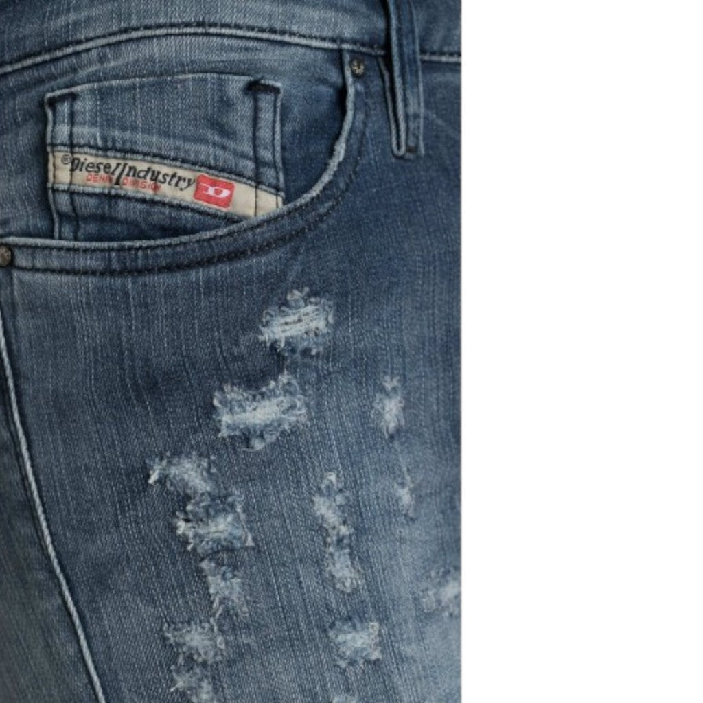 DIESEL SKINZEE R48U7 Womens Jeans Super Slim Skinny Regular Waist Fit Pants