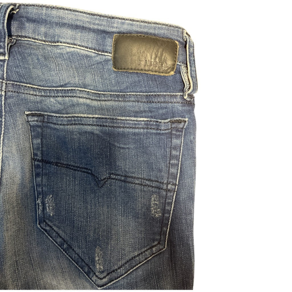 DIESEL SKINZEE R48U7 Womens Jeans Super Slim Skinny Regular Waist Fit Pants