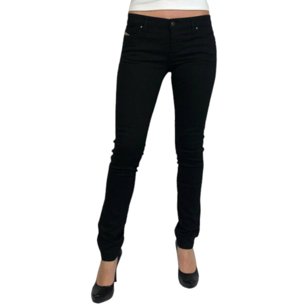 DIESEL SKINZEE R8F14 Womens Jeans Super Slim Skinny Regular Waist Fit Pants