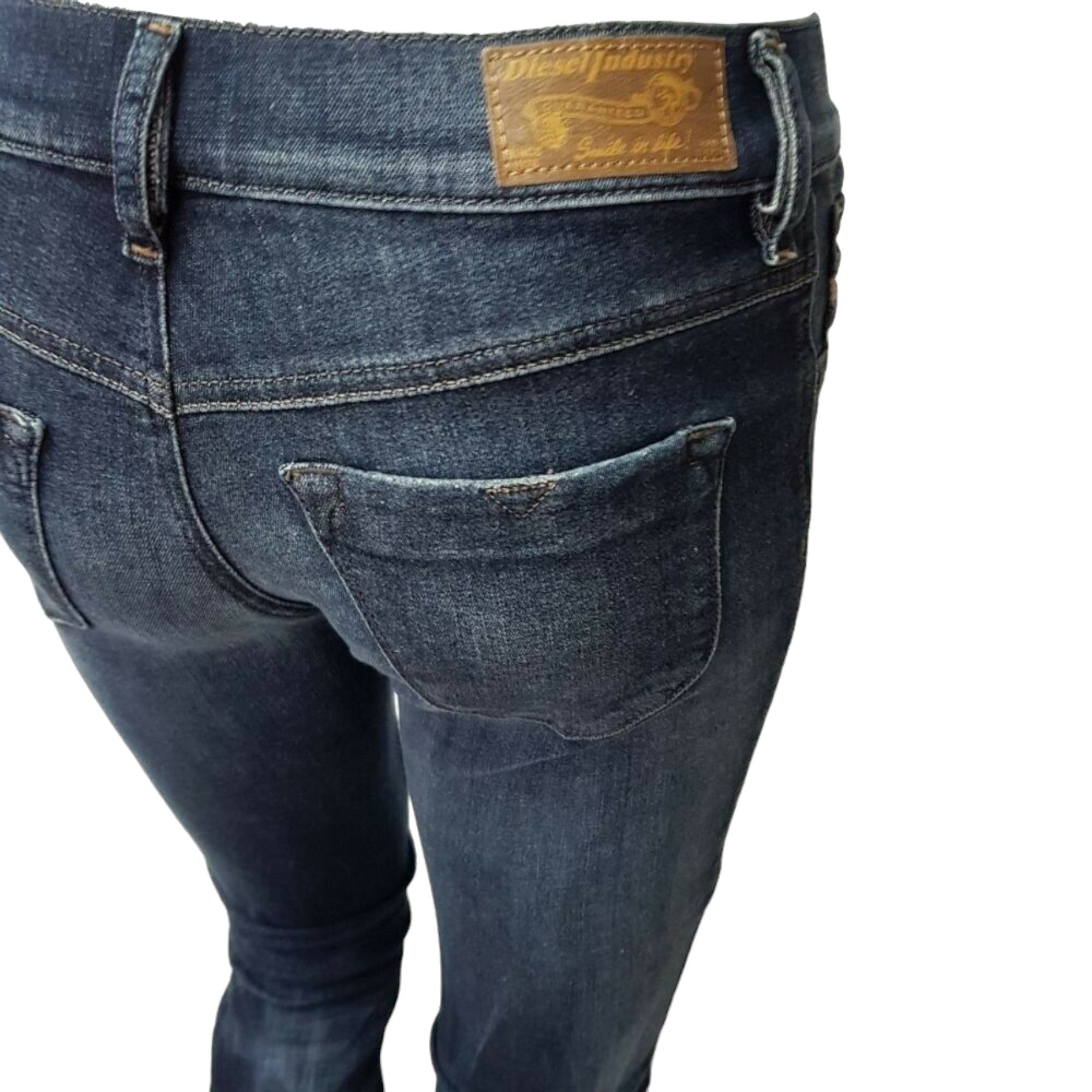 DIESEL LIVIER 0668F Womens Jeans Super Slim Jegging Low Waist Fit Pants