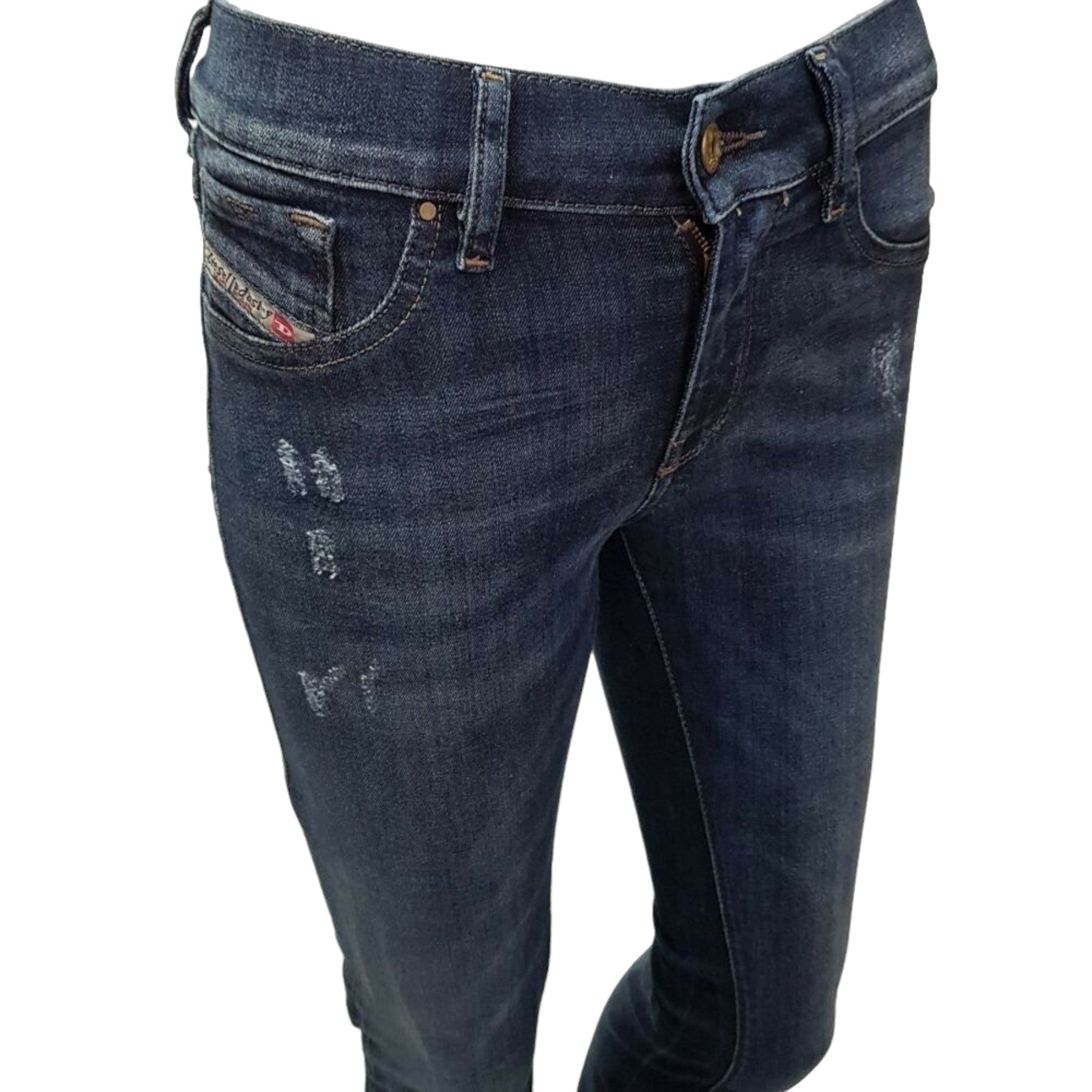 DIESEL LIVIER 0668F Womens Jeans Super Slim Jegging Low Waist Fit Pants