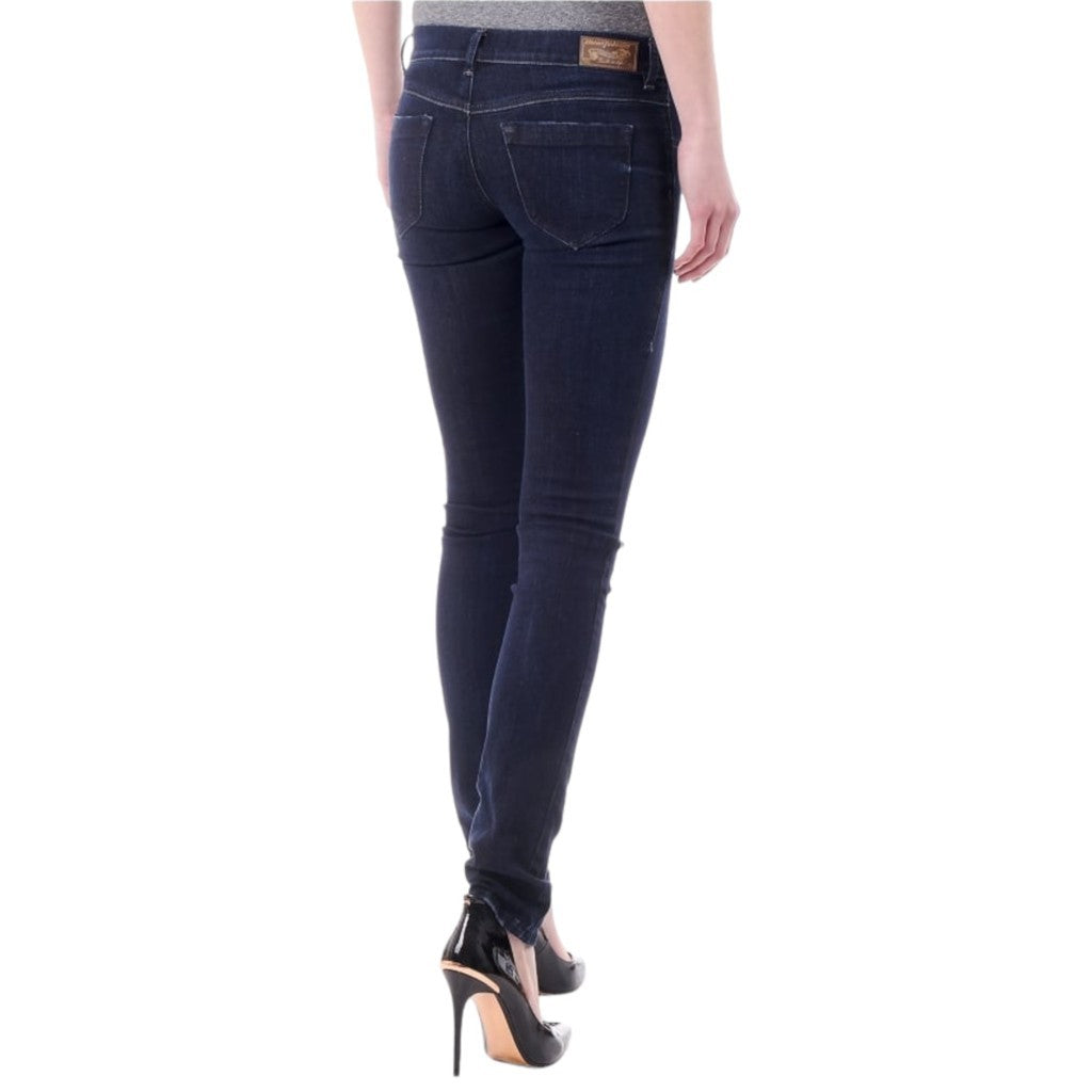 DIESEL LIVIER 0860N Womens Skinny Jeans Super Slim Fit Jegging Stretch Blue Pant