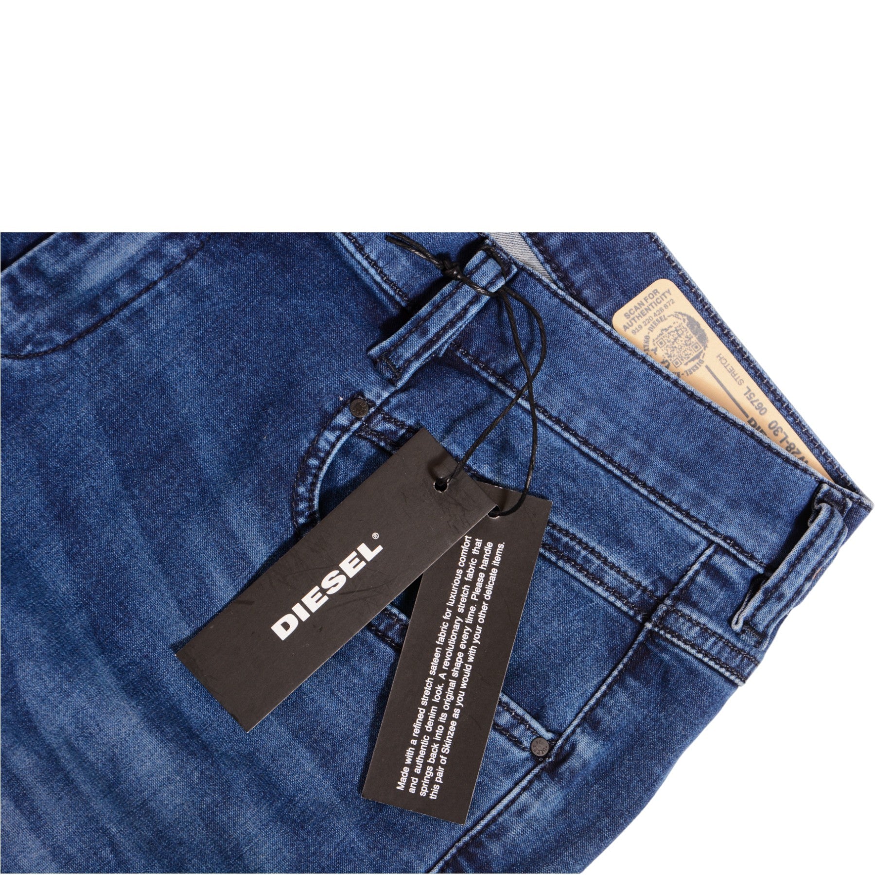 DIESEL BELTHY ANKLE 0675L Womens Jeans Regular Slim Straight Low Waist Fit Pants