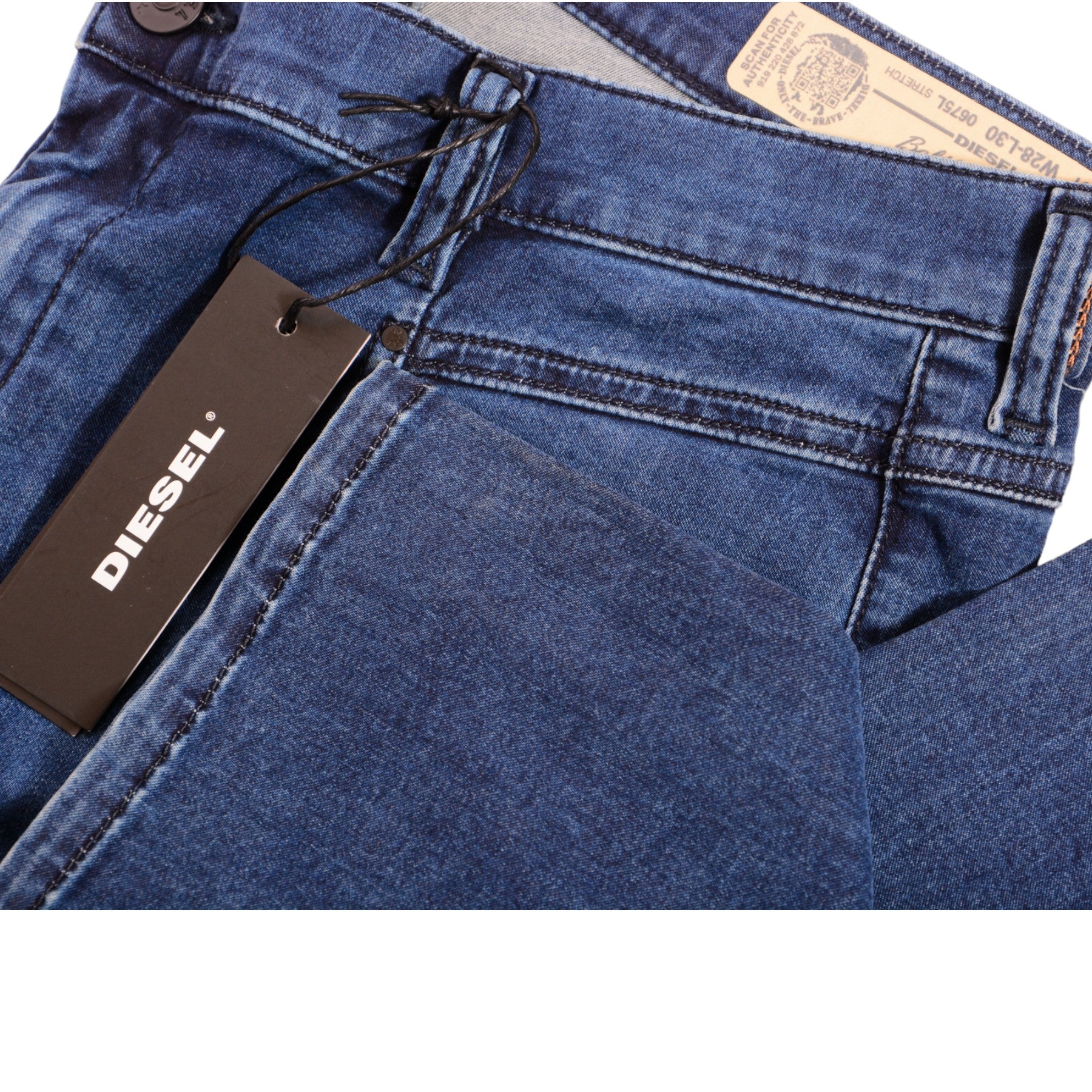 DIESEL BELTHY ANKLE 0675L Womens Jeans Regular Slim Straight Low Waist Fit Pants