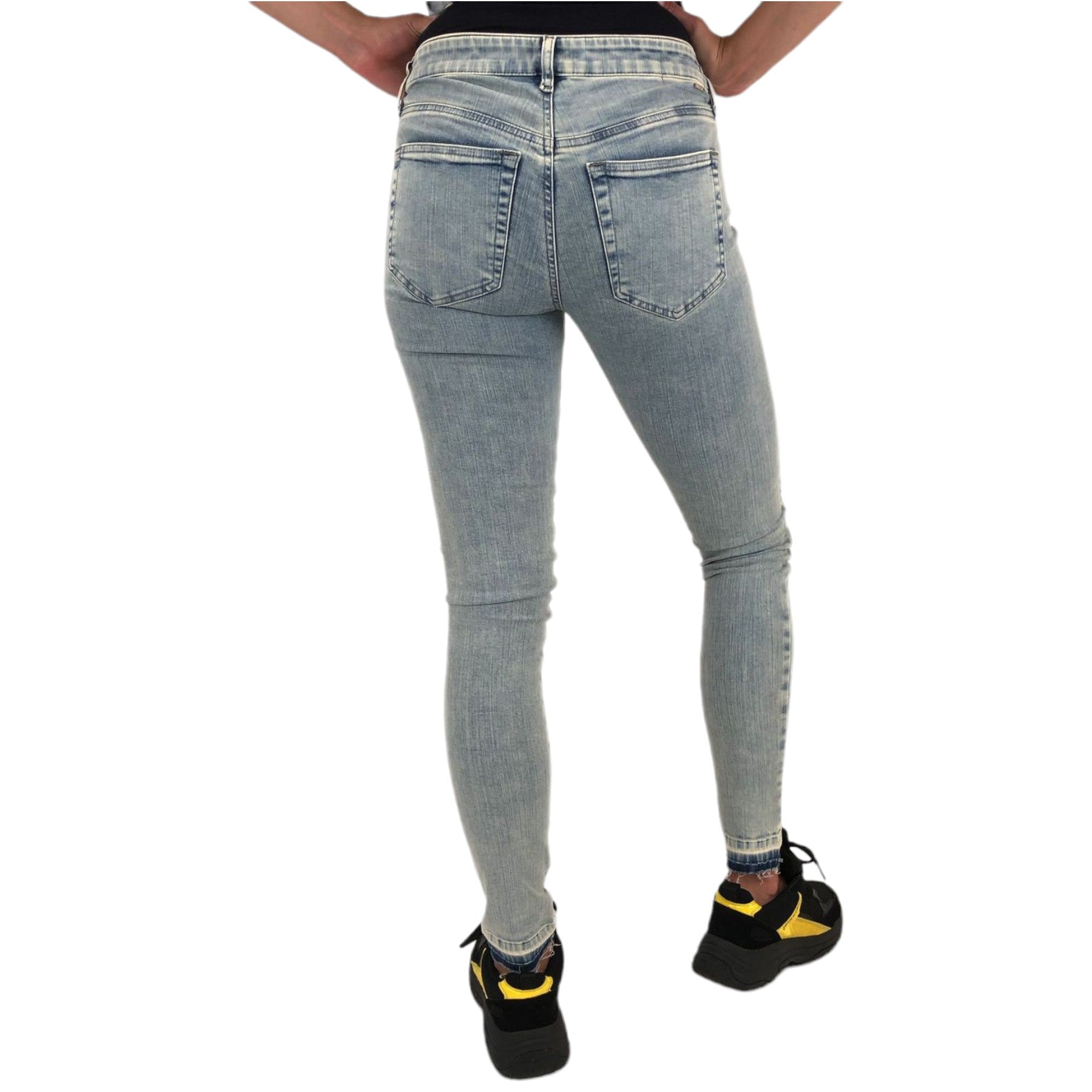 DIESEL SLANDY 086AF Womens Jeans Super Slim Skinny Regular Waist Fit Trousers