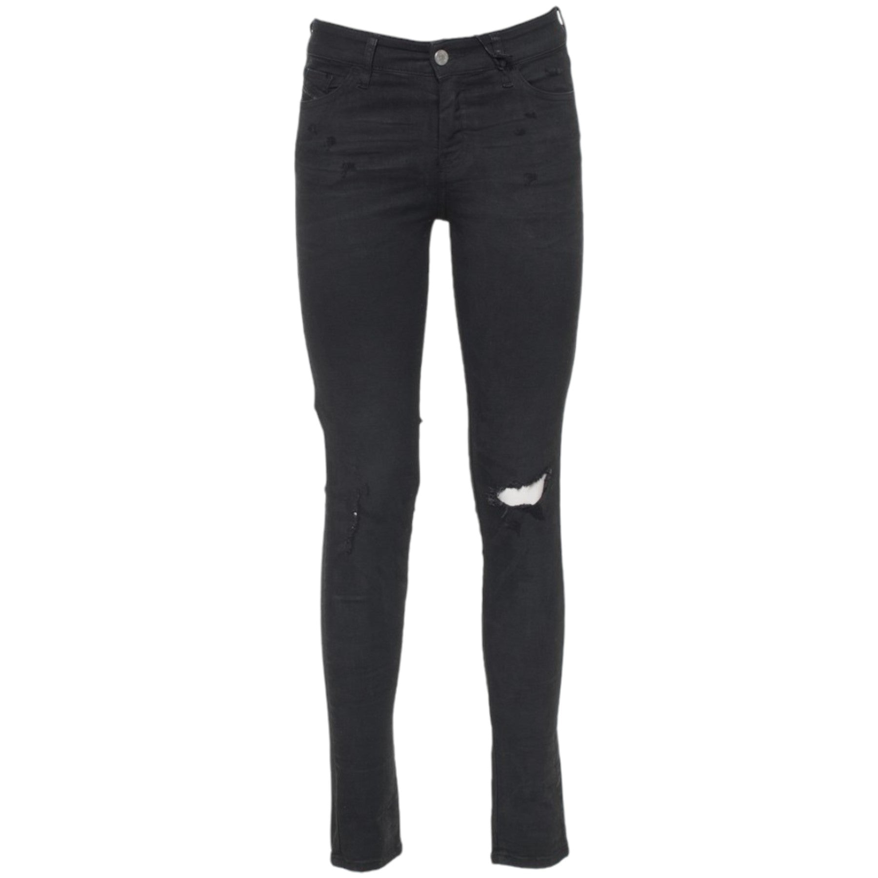 DIESEL SLANDY 069AE Womens Jeans Super Slim Skinny Regular Waist Fit Trousers