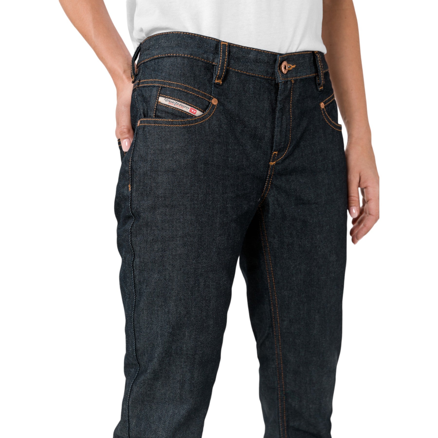 DIESEL BELTHY ANKLE RE058 Womens Jeans Regular Slim Straight Low Waist Fit Pants