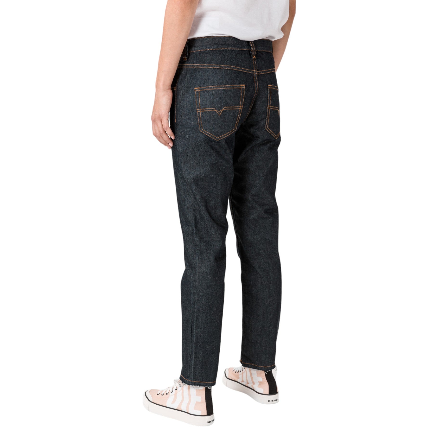 DIESEL BELTHY ANKLE RE058 Womens Jeans Regular Slim Straight Low Waist Fit Pants