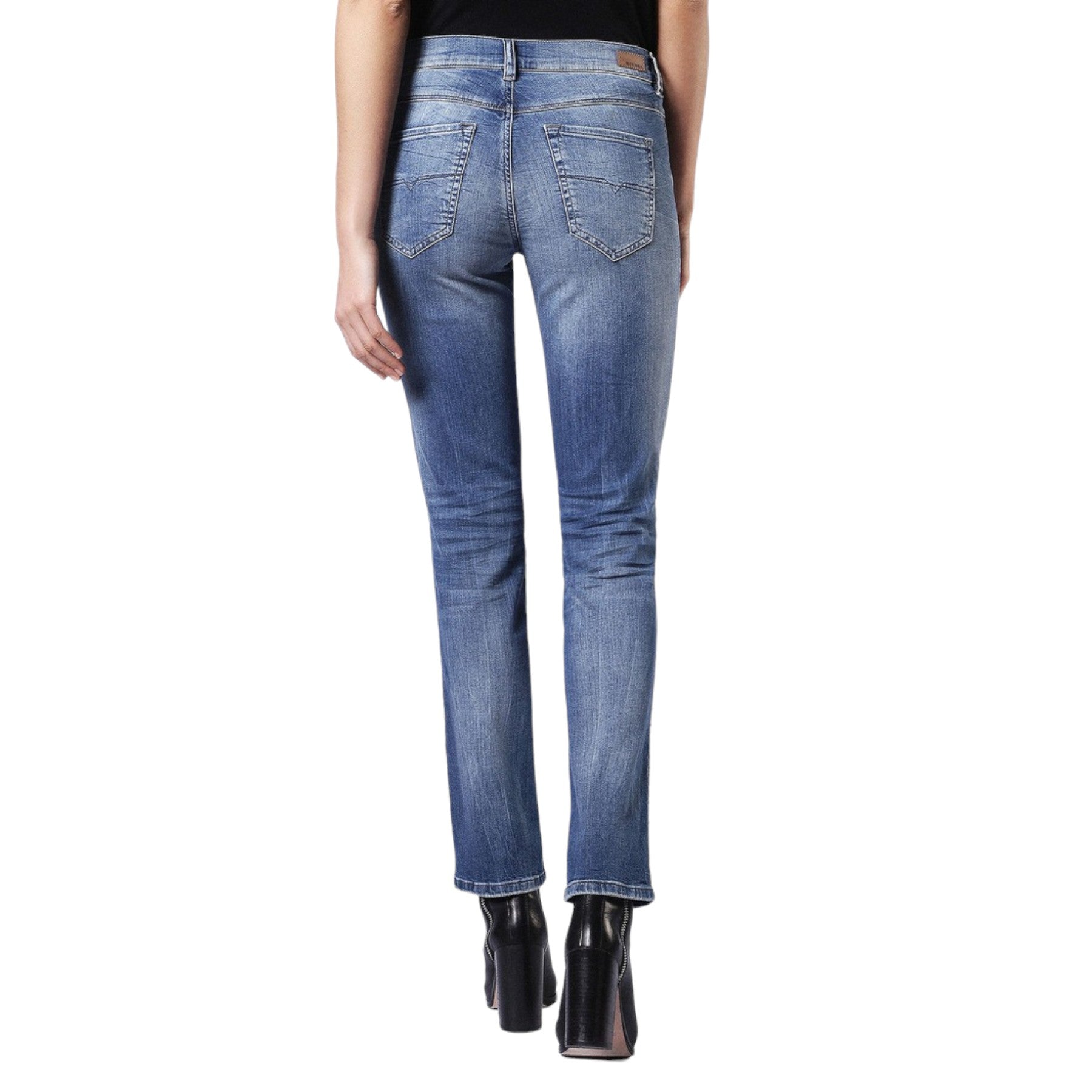 DIESEL SANDY 0681U Womens Jeans Regular Slim Straight Regular Waist Fit Trouser