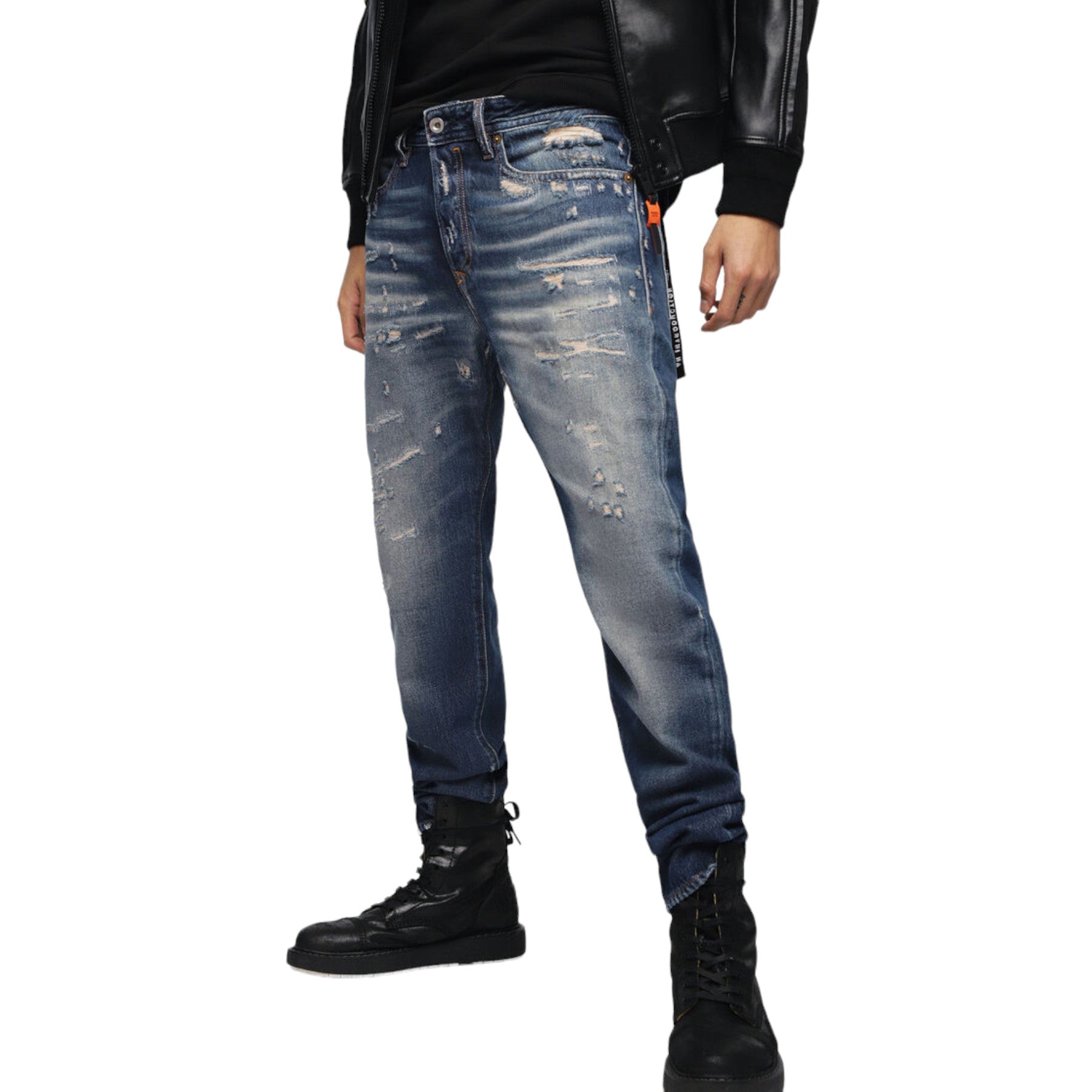 DIESEL BUSTER 088AQ Mens Jeans Denim Regular Slim Tapered Fit Casual Pants